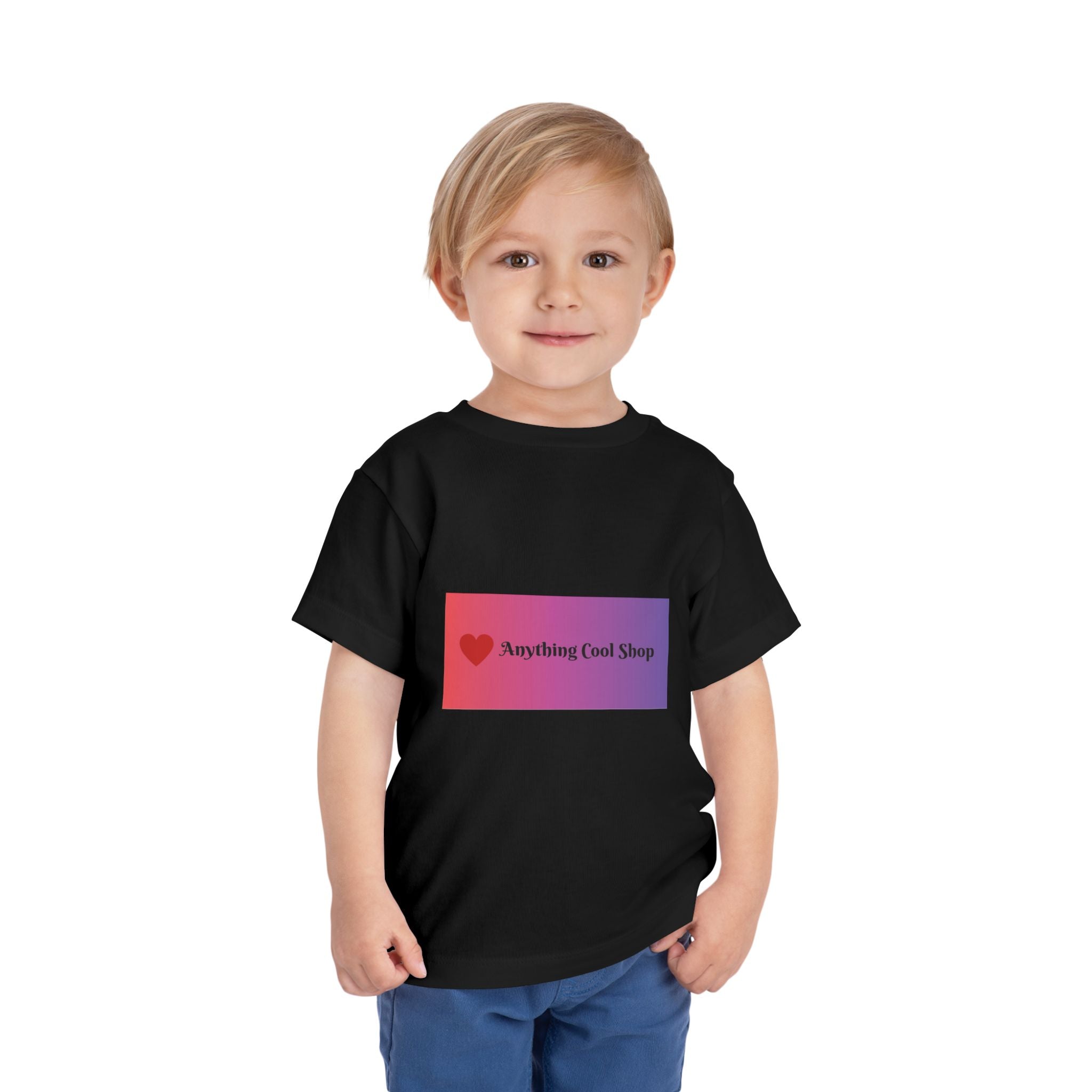 Toddler Tee - "Anything Cool Shop" Heart Logo Gradient Kids Shirt