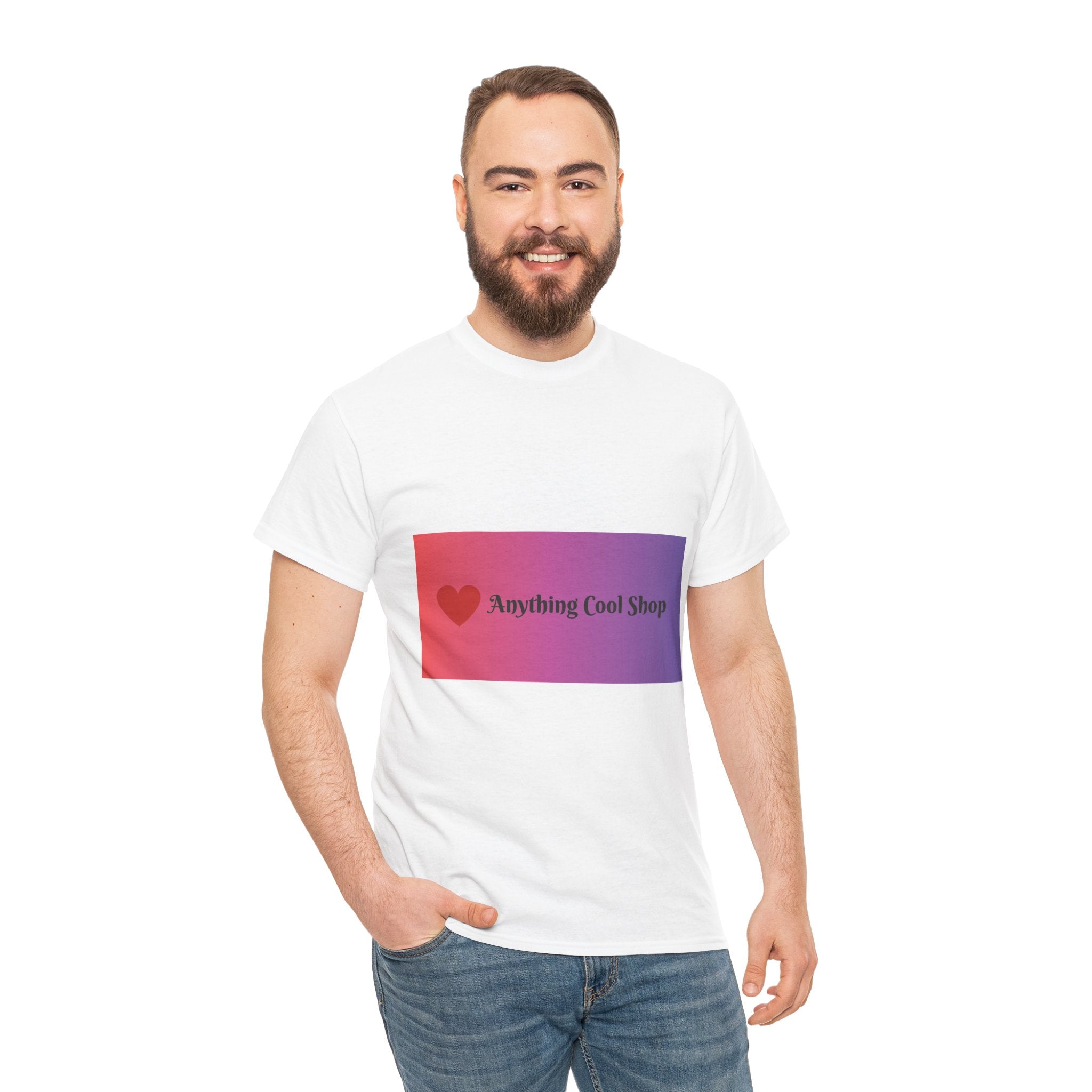 Graphic Tee — 'Anything Cool Shop' Heart Gradient Logo