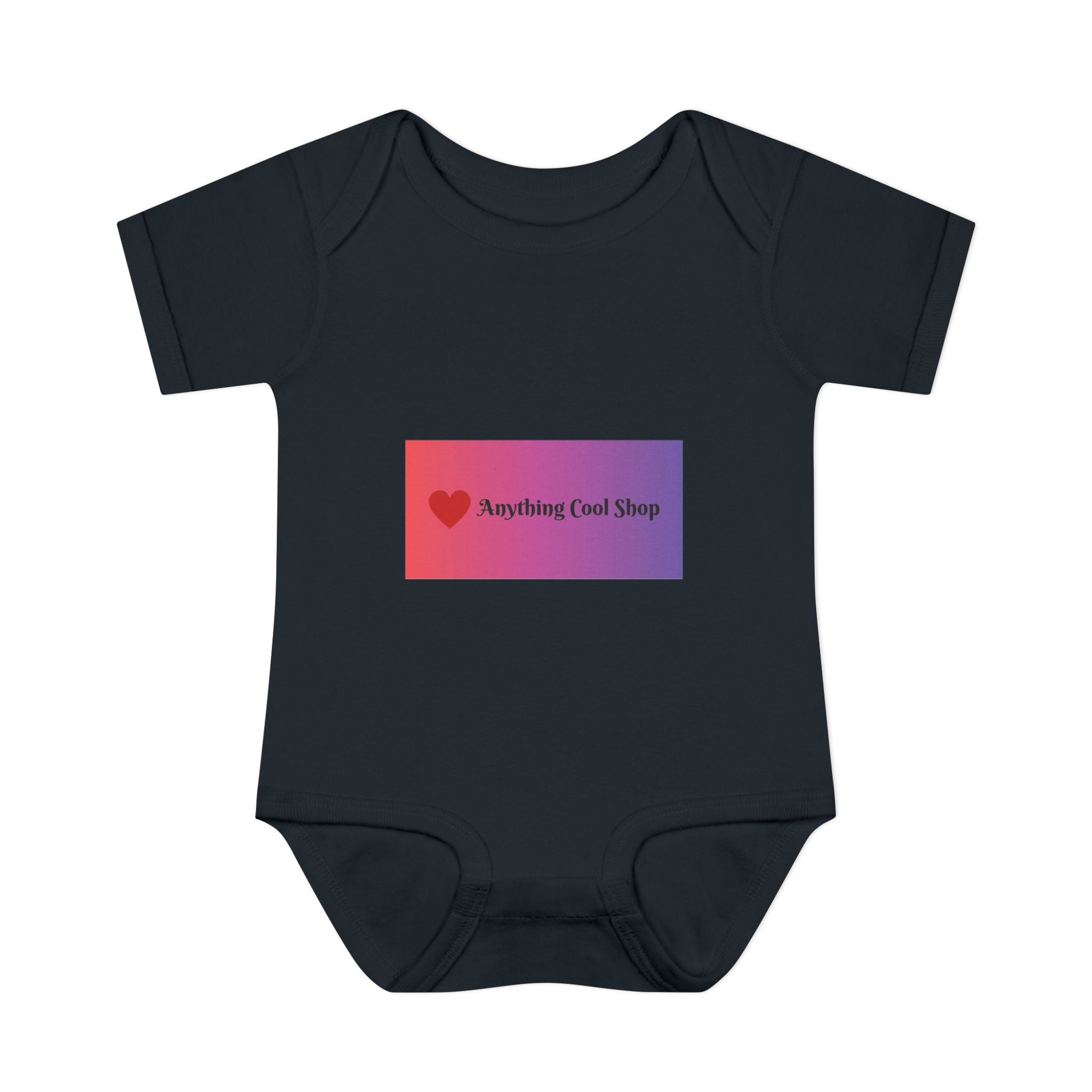 Infant Bodysuit - Gradient Heart Logo "Anything Cool Shop" Baby Onesie