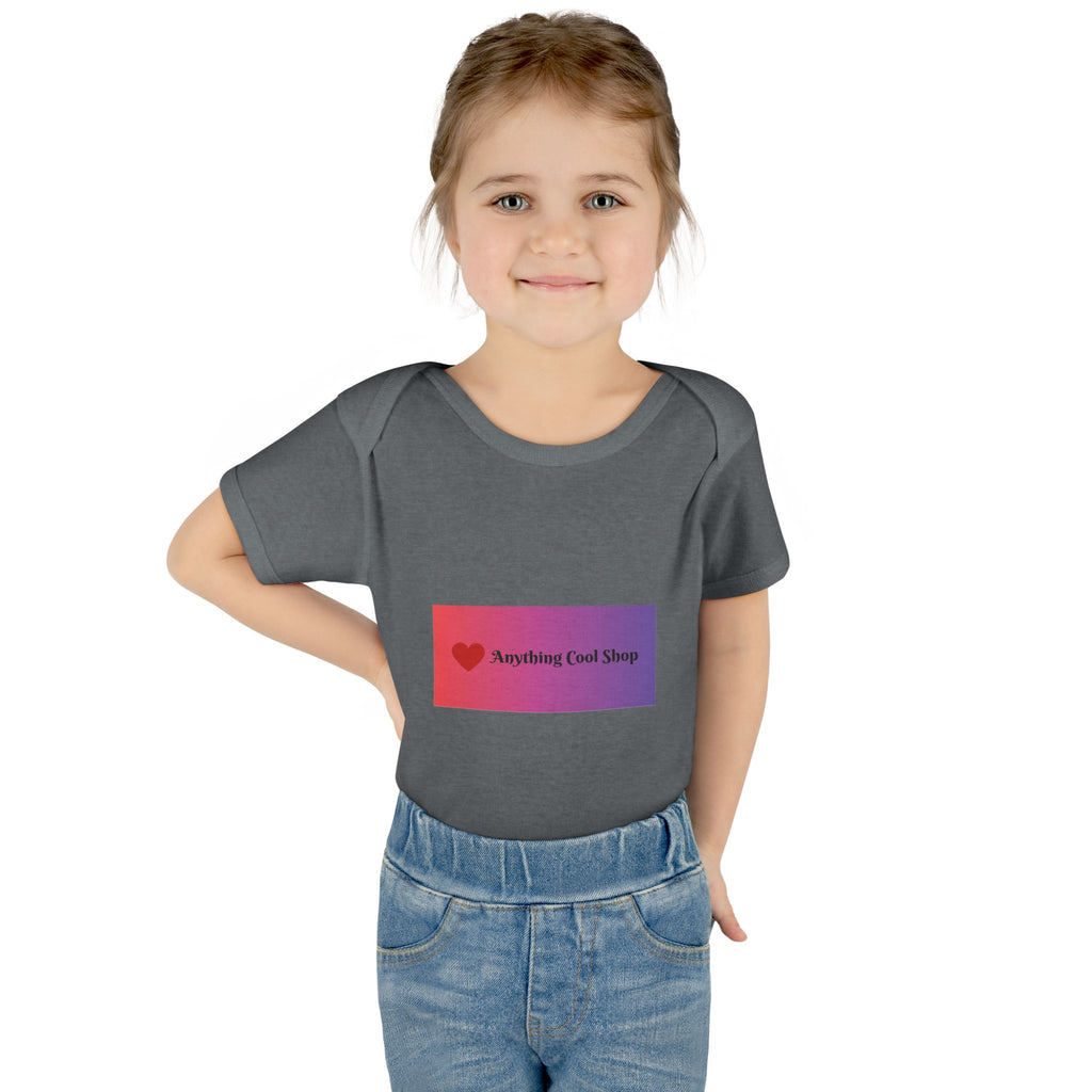Infant Bodysuit - Gradient Heart Logo "Anything Cool Shop" Baby Onesie