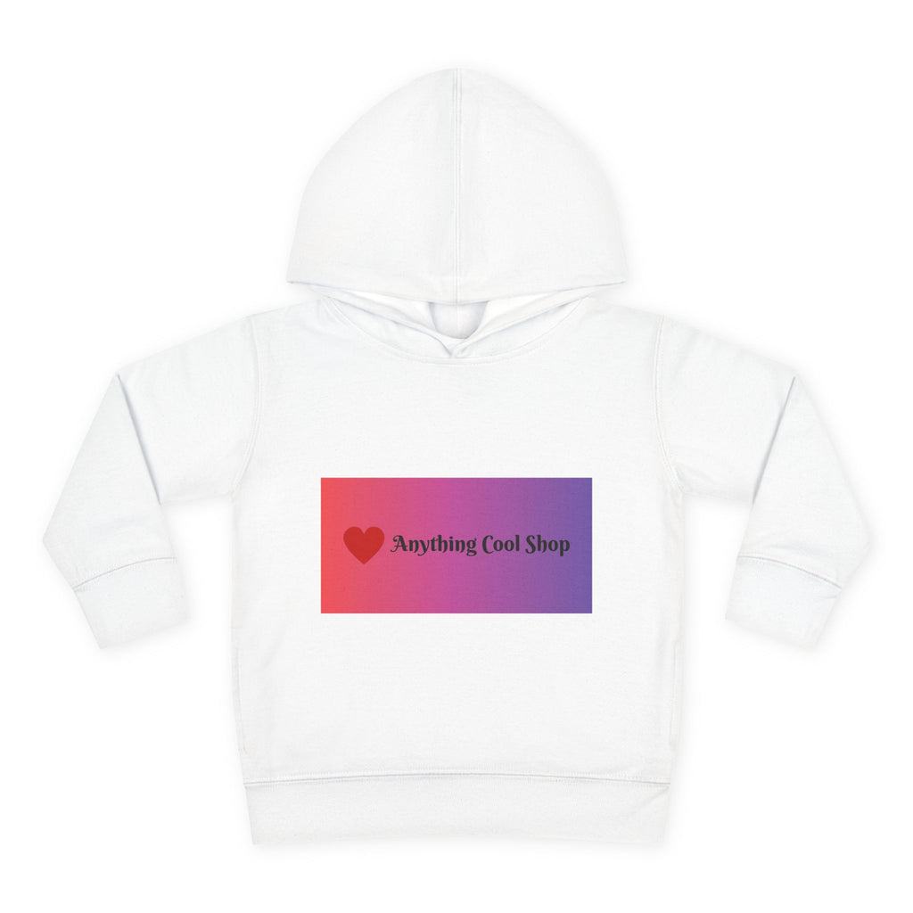 Toddler Hoodie with Gradient Heart Logo — "Anything Cool Shop" Fleece Pullover