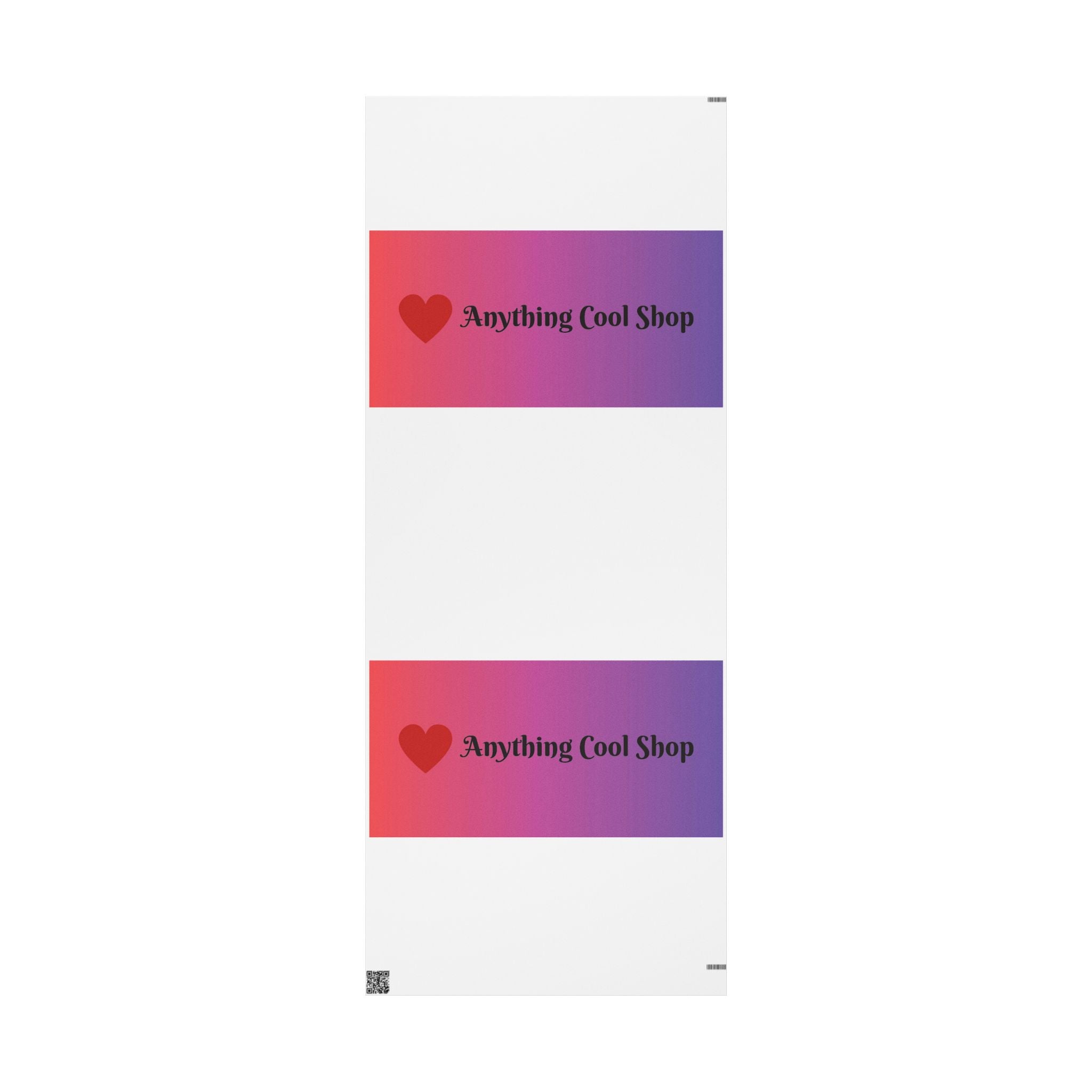 Custom Gradient Heart Wrapping Paper Roll – “Nothing but Love” Gift Wrap