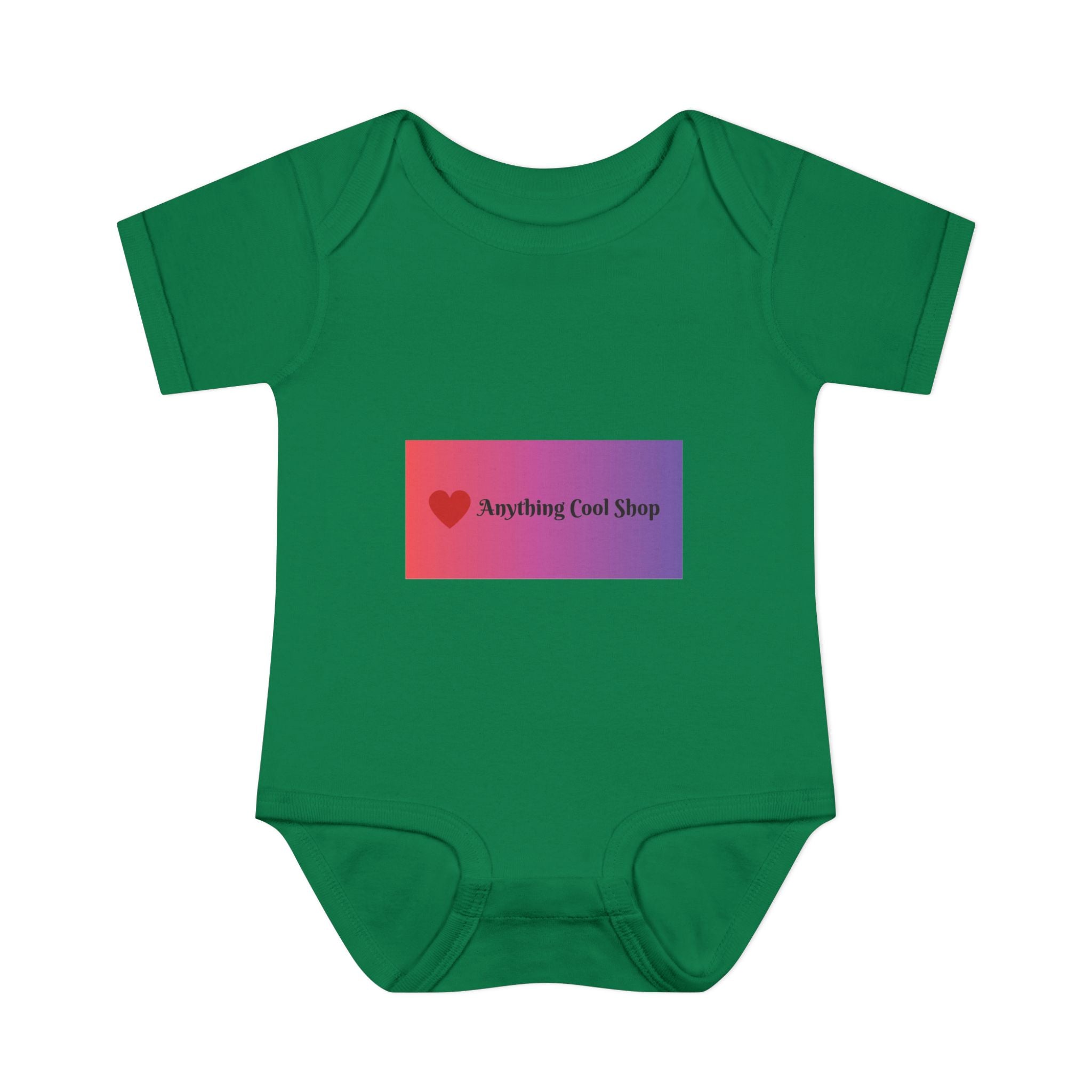 Infant Bodysuit - Gradient Heart Logo "Anything Cool Shop" Baby Onesie