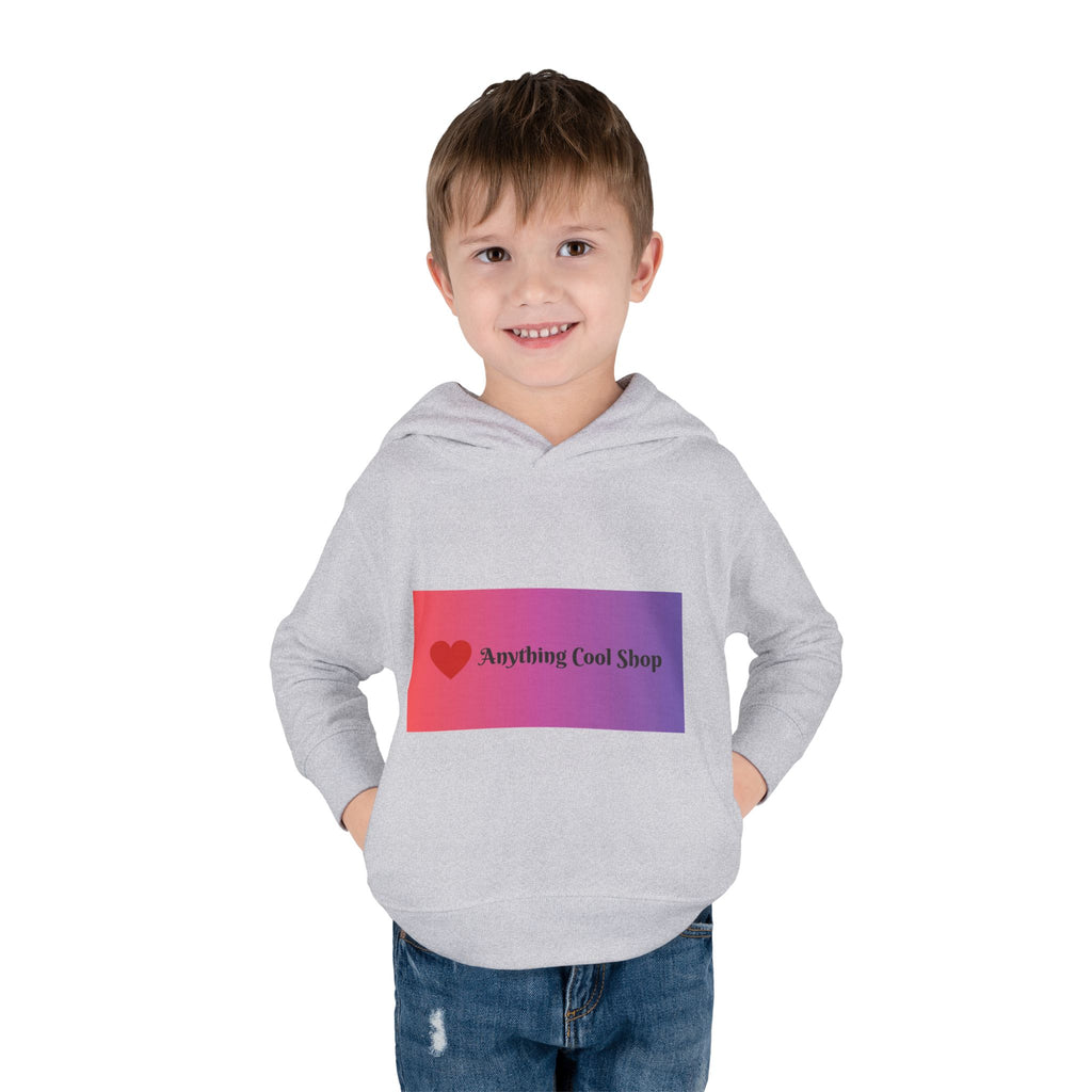 Toddler Hoodie with Gradient Heart Logo — "Anything Cool Shop" Fleece Pullover