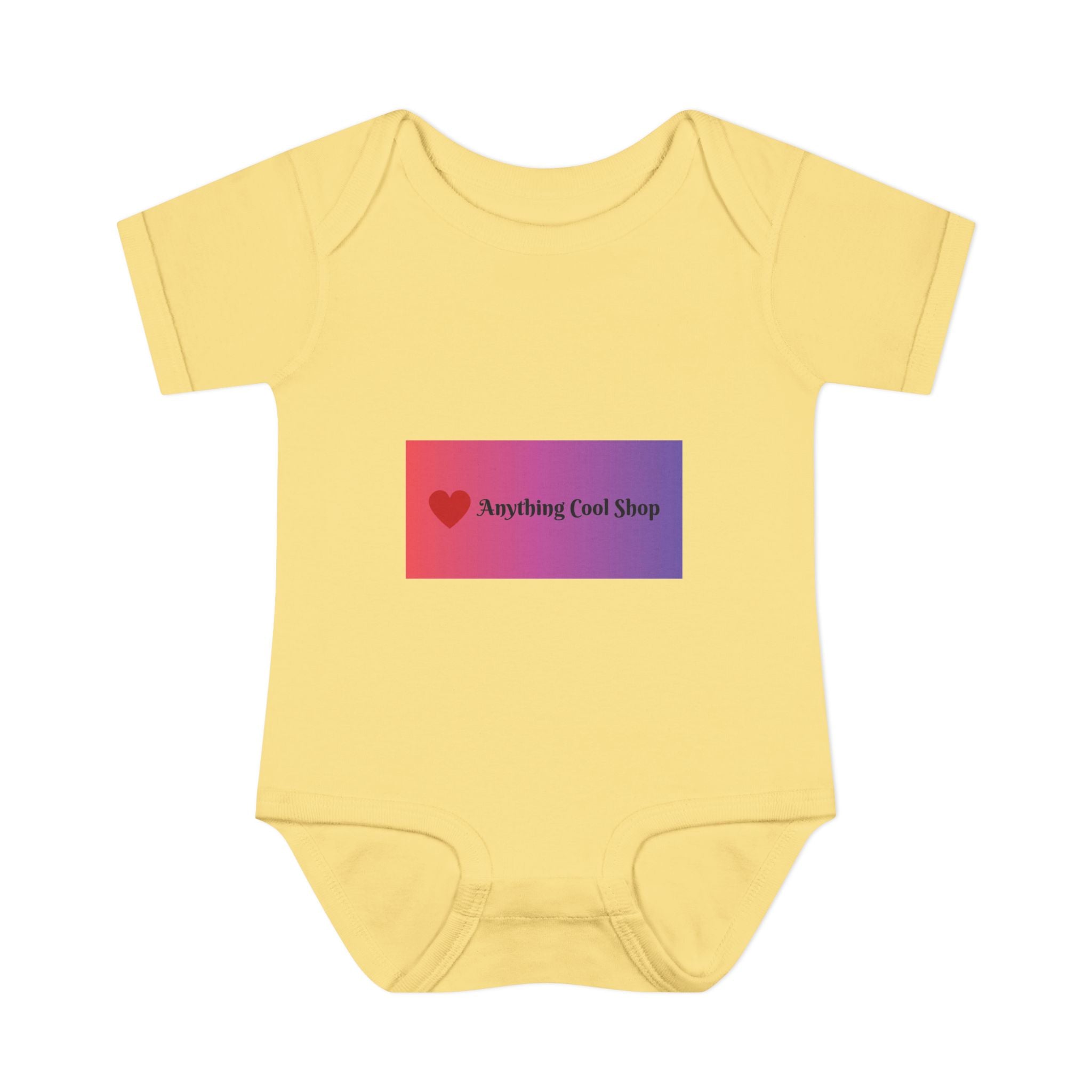 Infant Bodysuit - Gradient Heart Logo "Anything Cool Shop" Baby Onesie