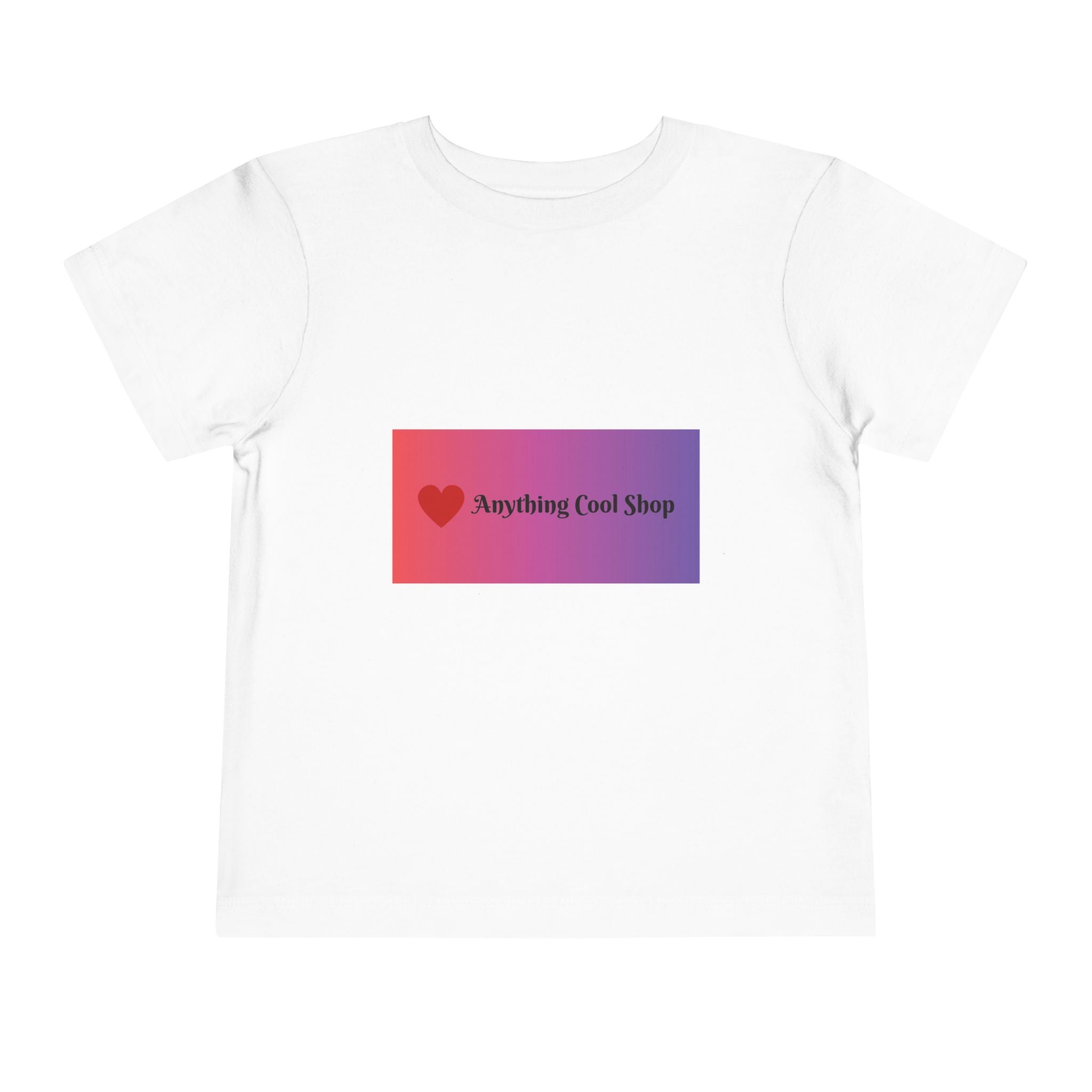 Toddler Tee - "Anything Cool Shop" Heart Logo Gradient Kids Shirt