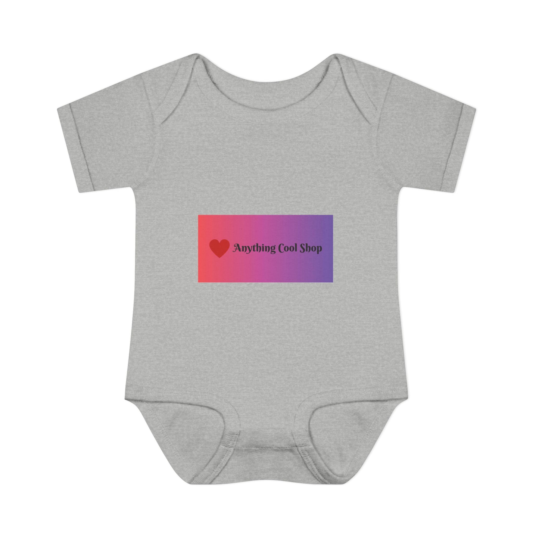 Infant Bodysuit - Gradient Heart Logo "Anything Cool Shop" Baby Onesie