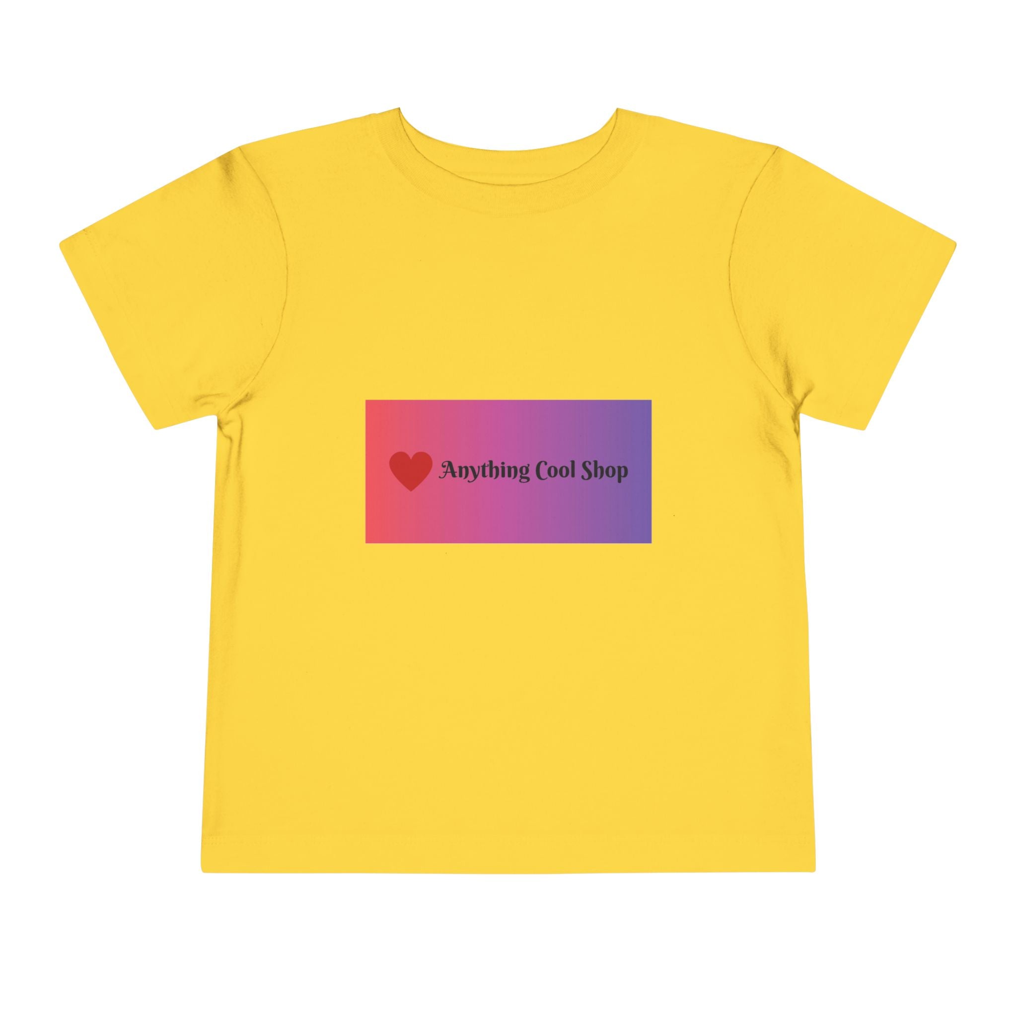 Toddler Tee - "Anything Cool Shop" Heart Logo Gradient Kids Shirt