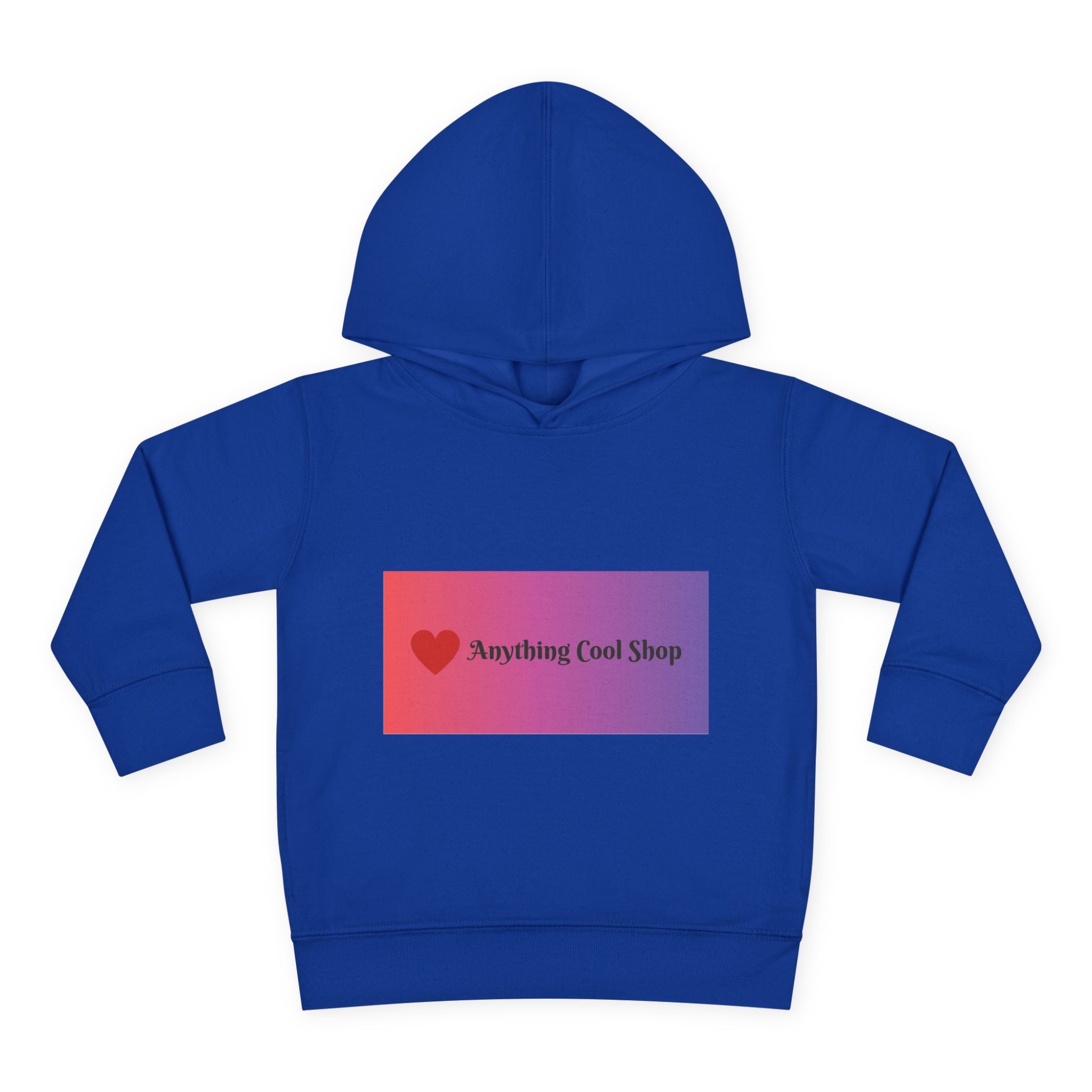 Toddler Hoodie with Gradient Heart Logo — "Anything Cool Shop" Fleece Pullover