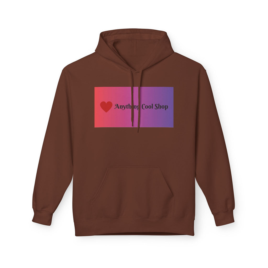 Cool Shop Logo Hoodie — Gradient Heart Graphic Pullover