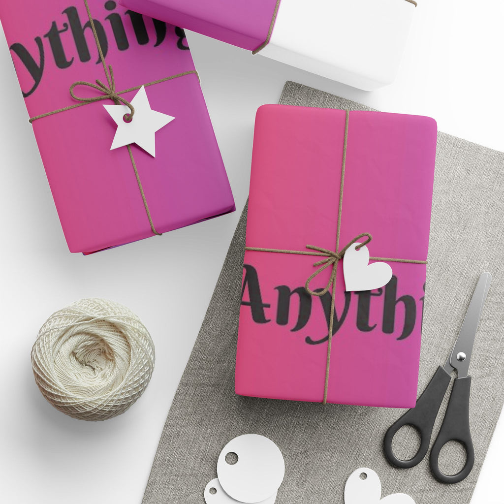 Custom Gradient Heart Wrapping Paper Roll – “Nothing but Love” Gift Wrap