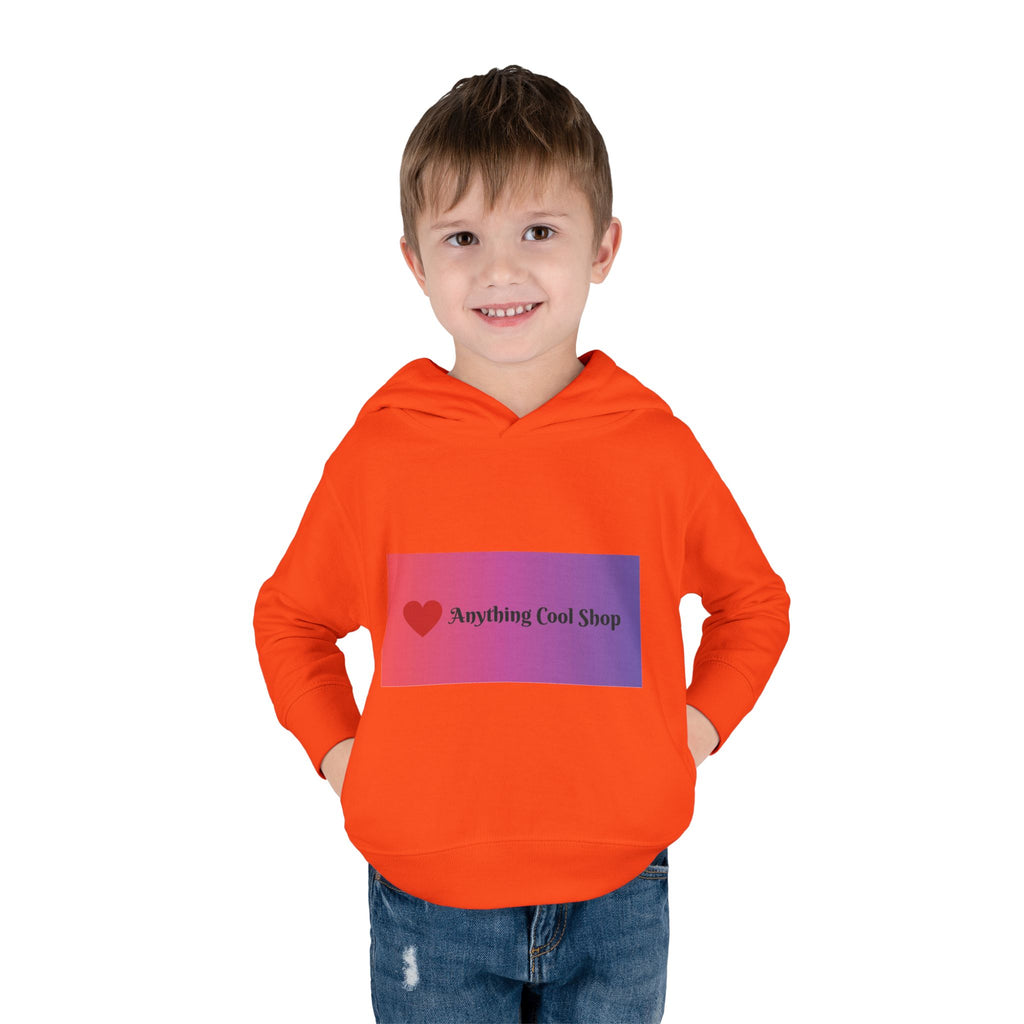 Toddler Hoodie with Gradient Heart Logo — "Anything Cool Shop" Fleece Pullover
