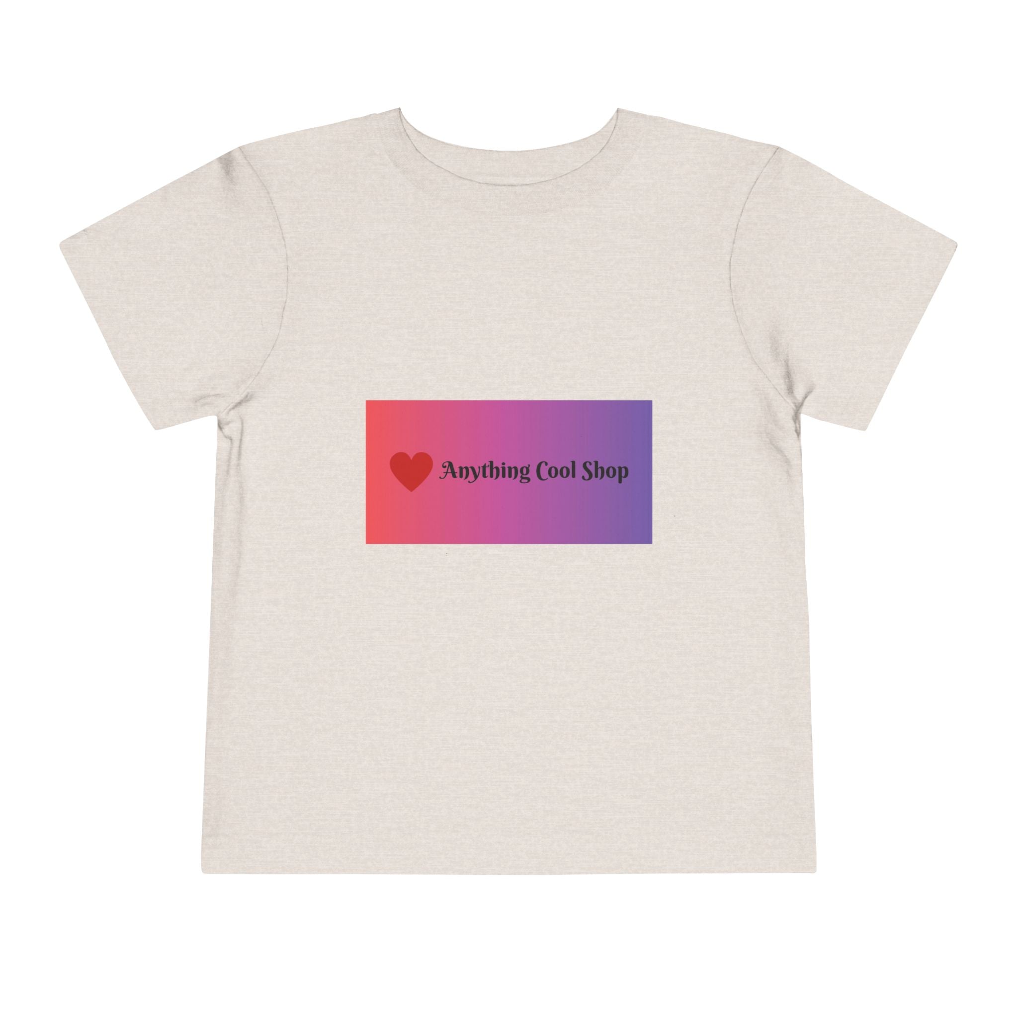 Toddler Tee - "Anything Cool Shop" Heart Logo Gradient Kids Shirt