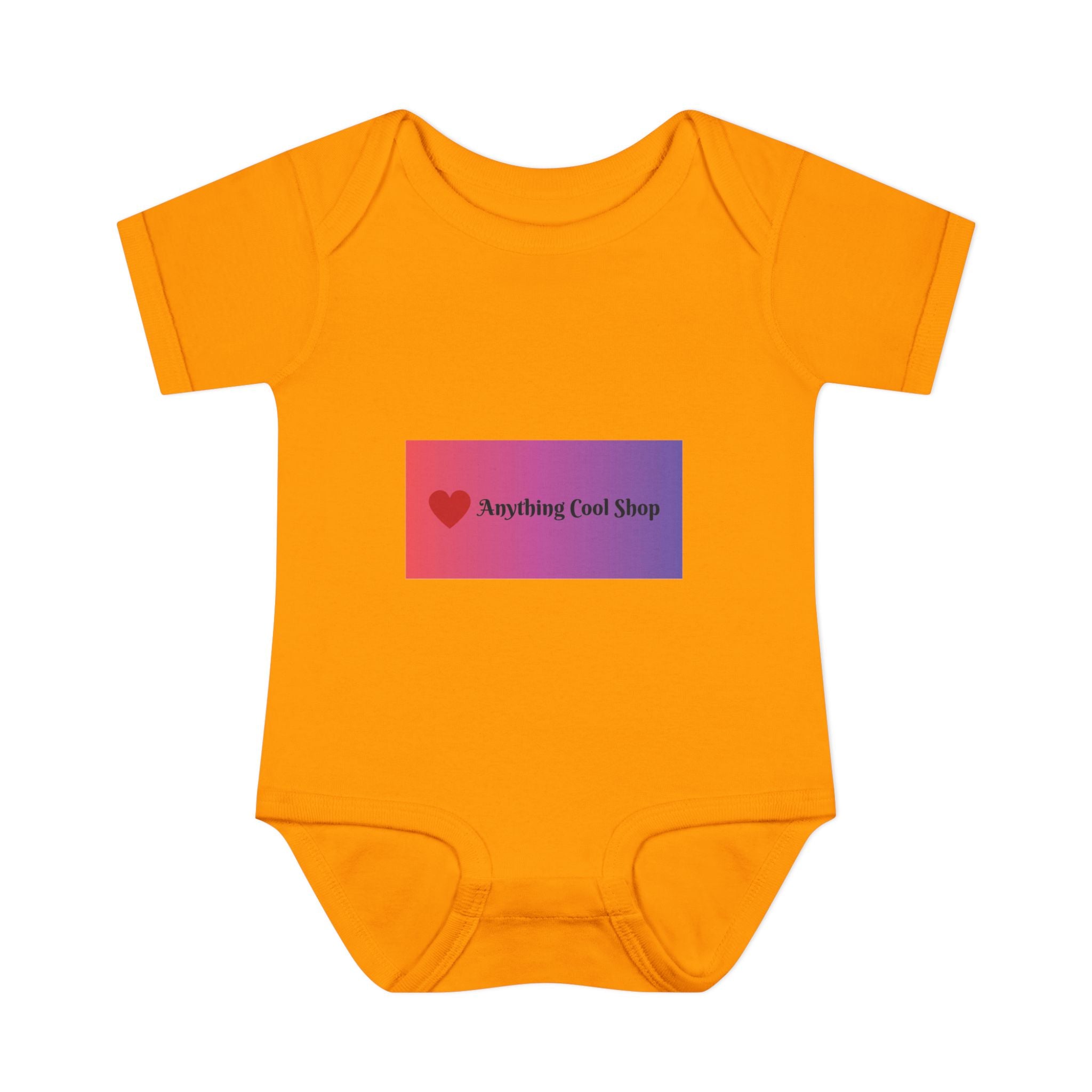 Infant Bodysuit - Gradient Heart Logo "Anything Cool Shop" Baby Onesie