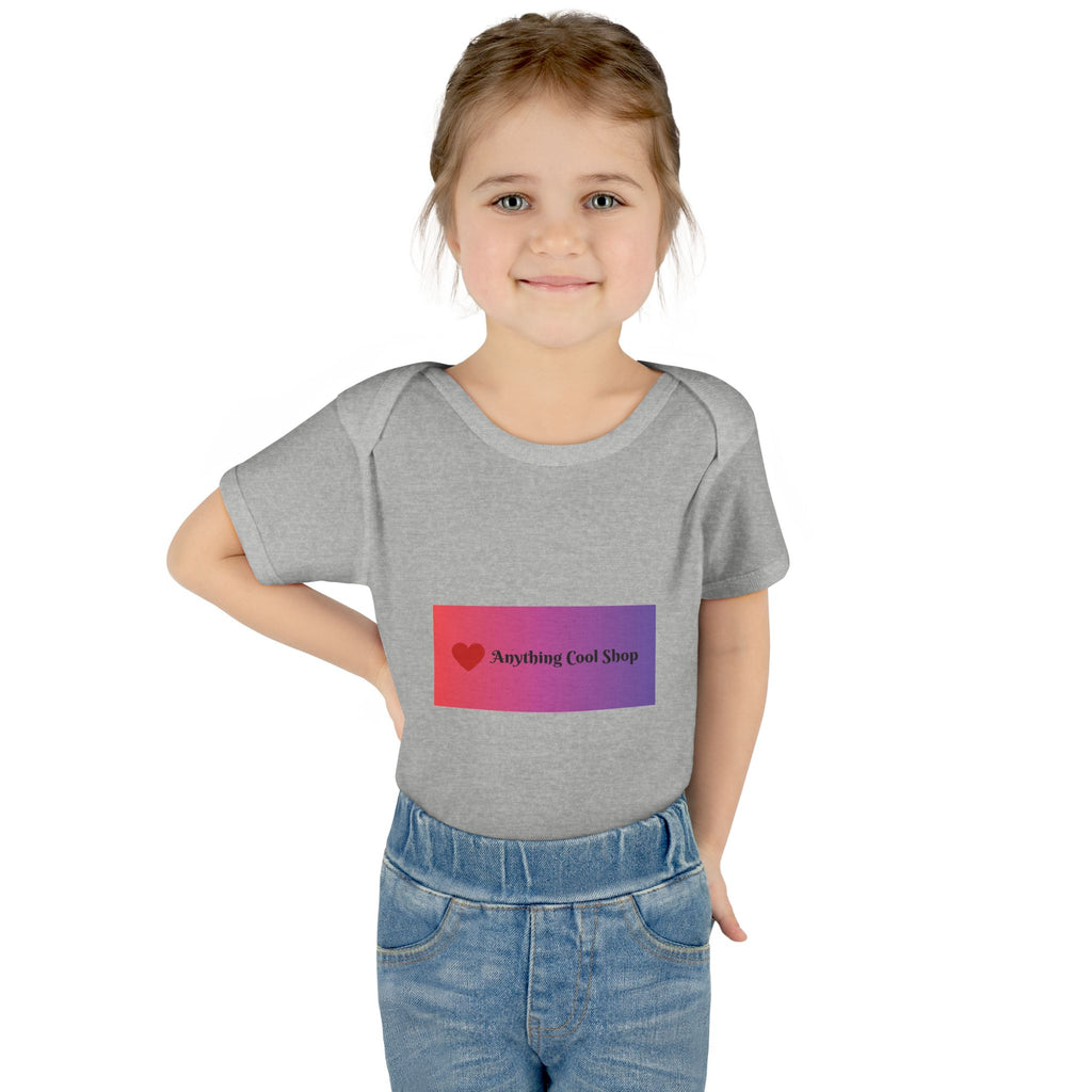 Infant Bodysuit - Gradient Heart Logo "Anything Cool Shop" Baby Onesie