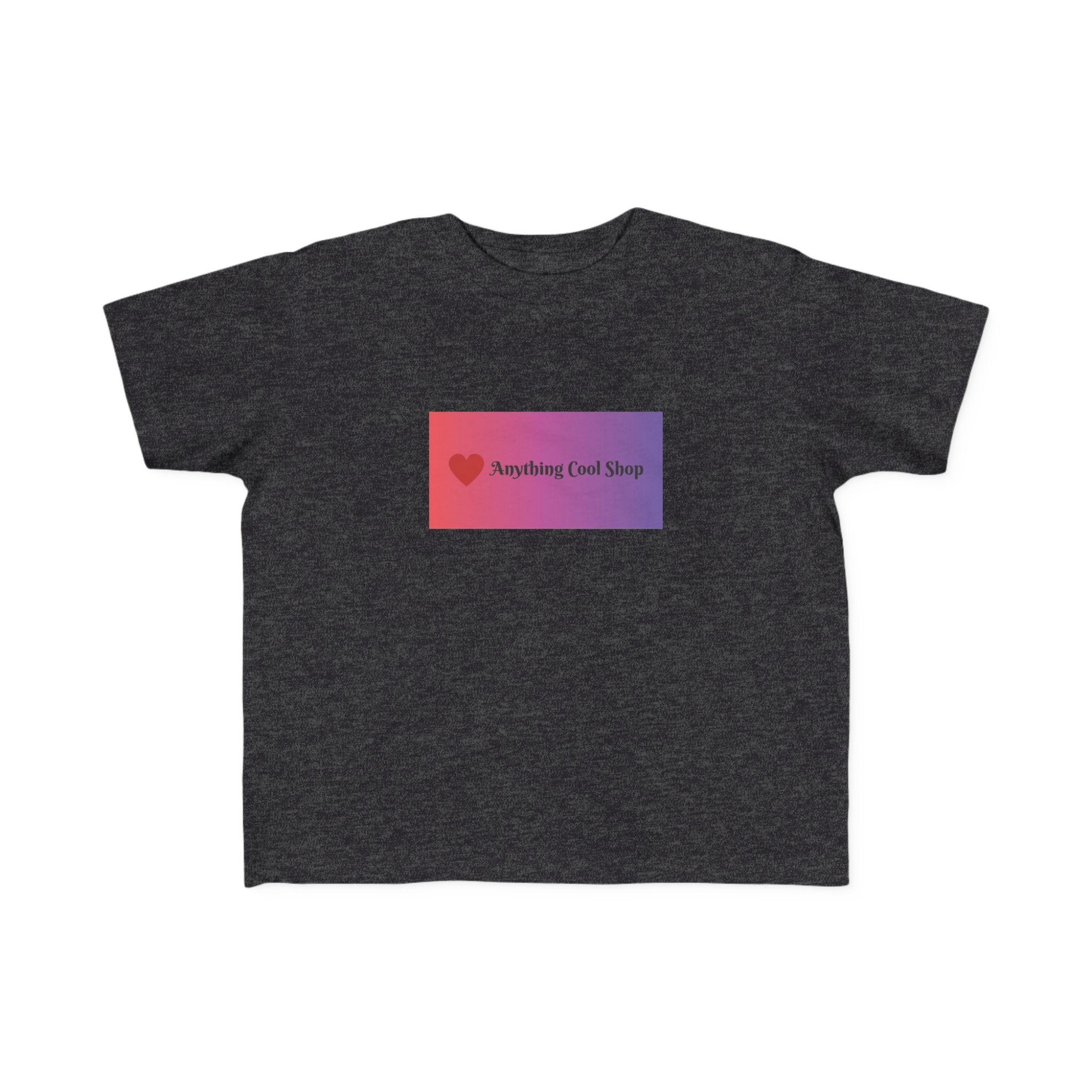 Toddler Tee — "Anything Cool Tho?" Gradient Heart Kids T‑Shirt