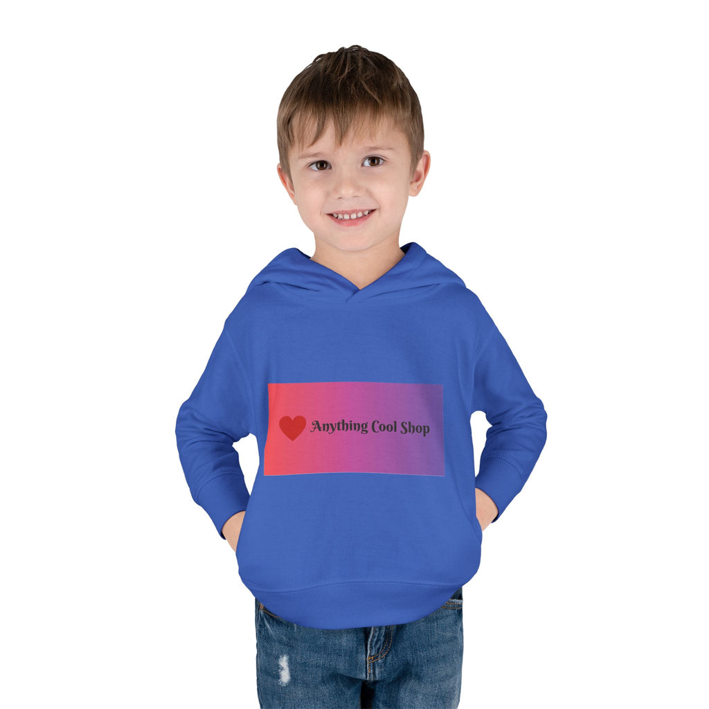 Toddler Hoodie with Gradient Heart Logo — "Anything Cool Shop" Fleece Pullover