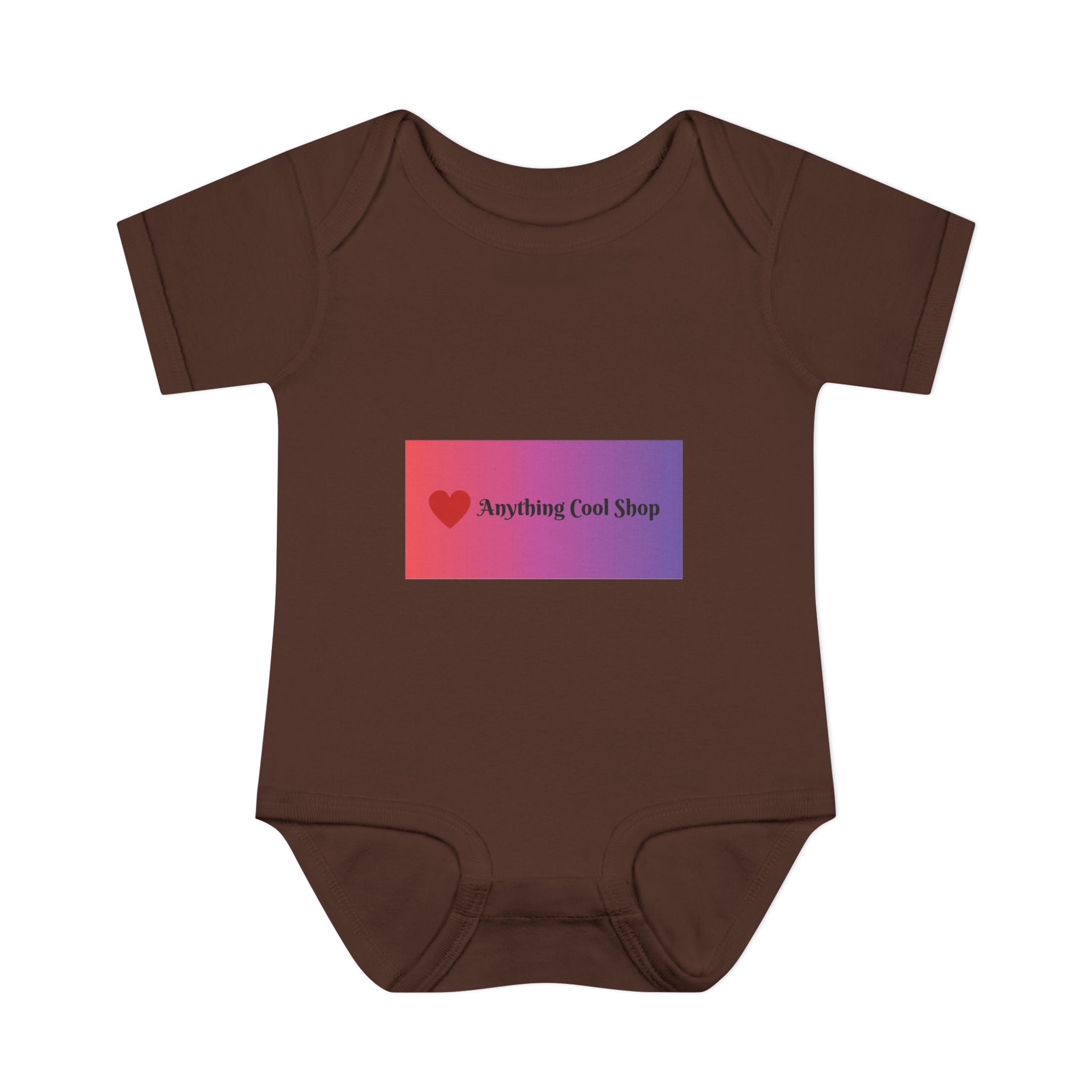 Infant Bodysuit - Gradient Heart Logo "Anything Cool Shop" Baby Onesie