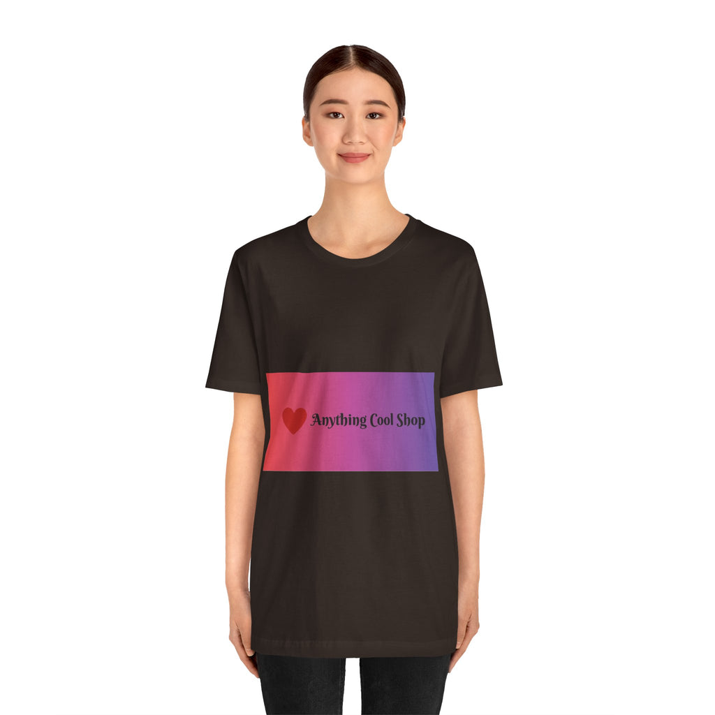 T-Shirt — "Anything Cool Shop" Gradient Logo Tee
