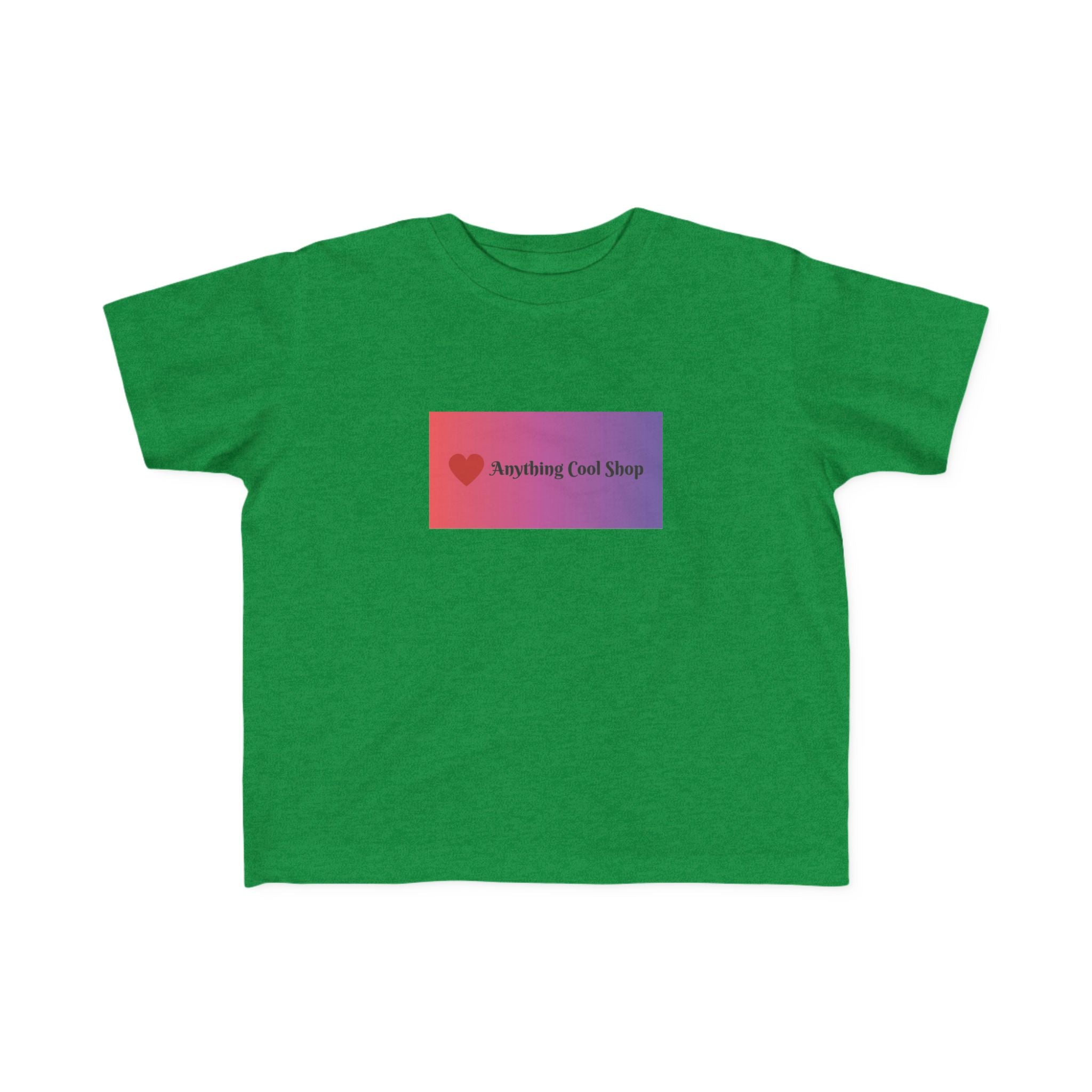 Toddler Tee — "Anything Cool Tho?" Gradient Heart Kids T‑Shirt