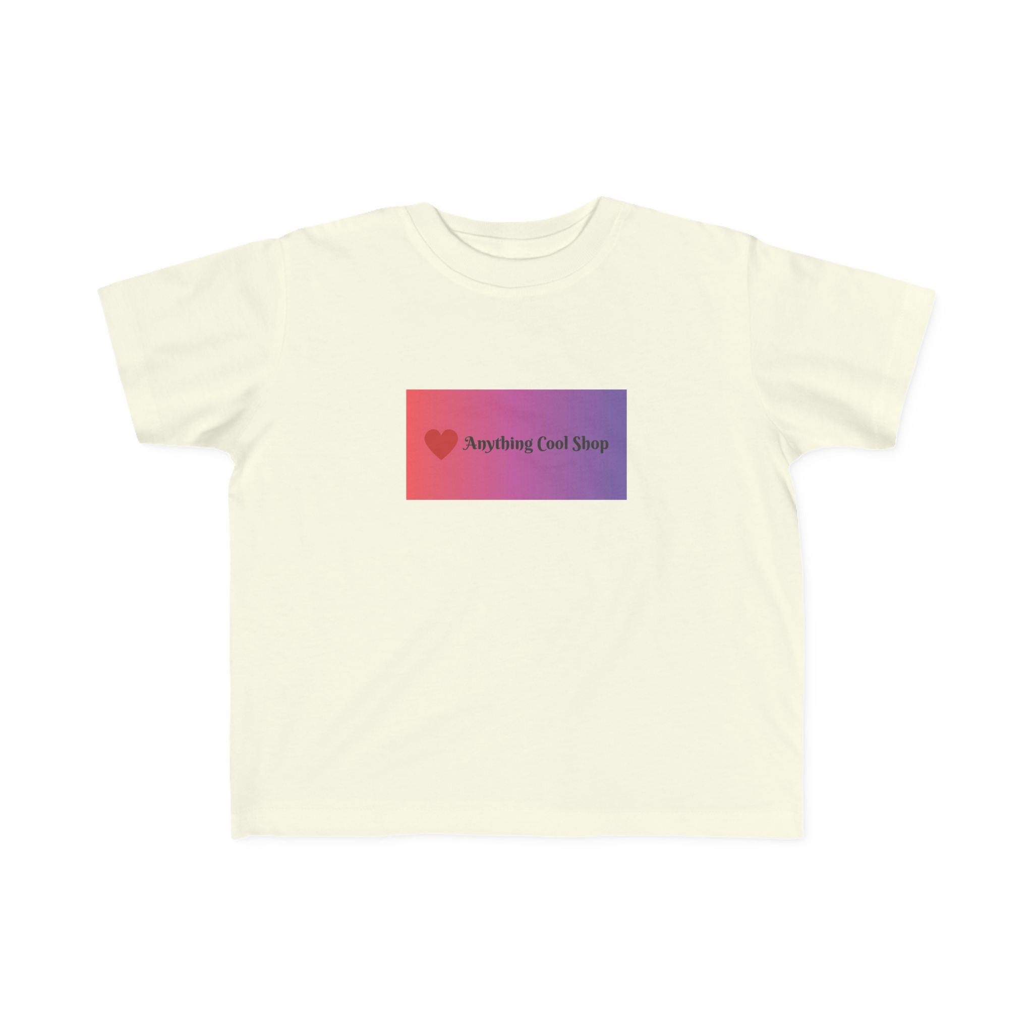Toddler Tee — "Anything Cool Tho?" Gradient Heart Kids T‑Shirt