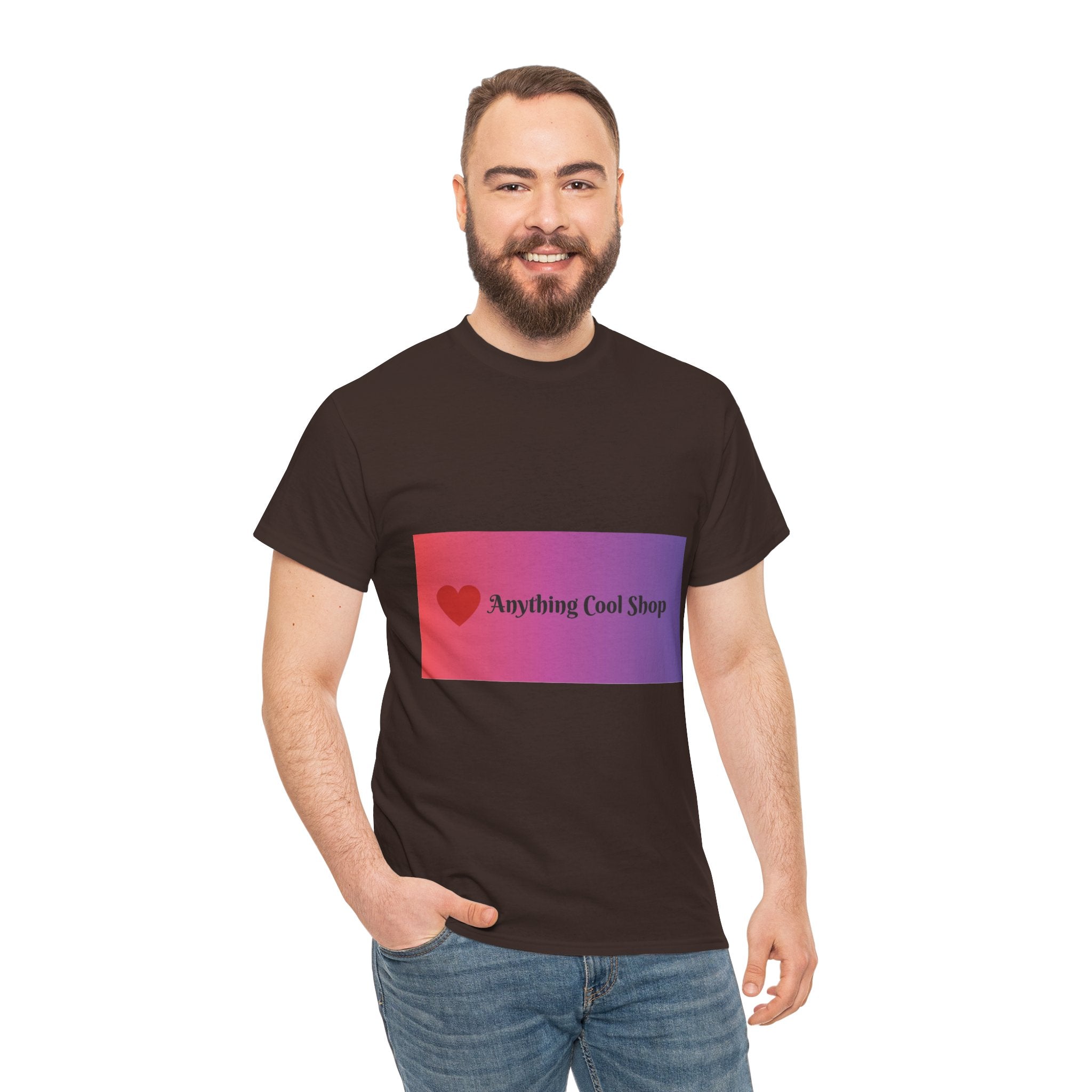 Graphic Tee — 'Anything Cool Shop' Heart Gradient Logo