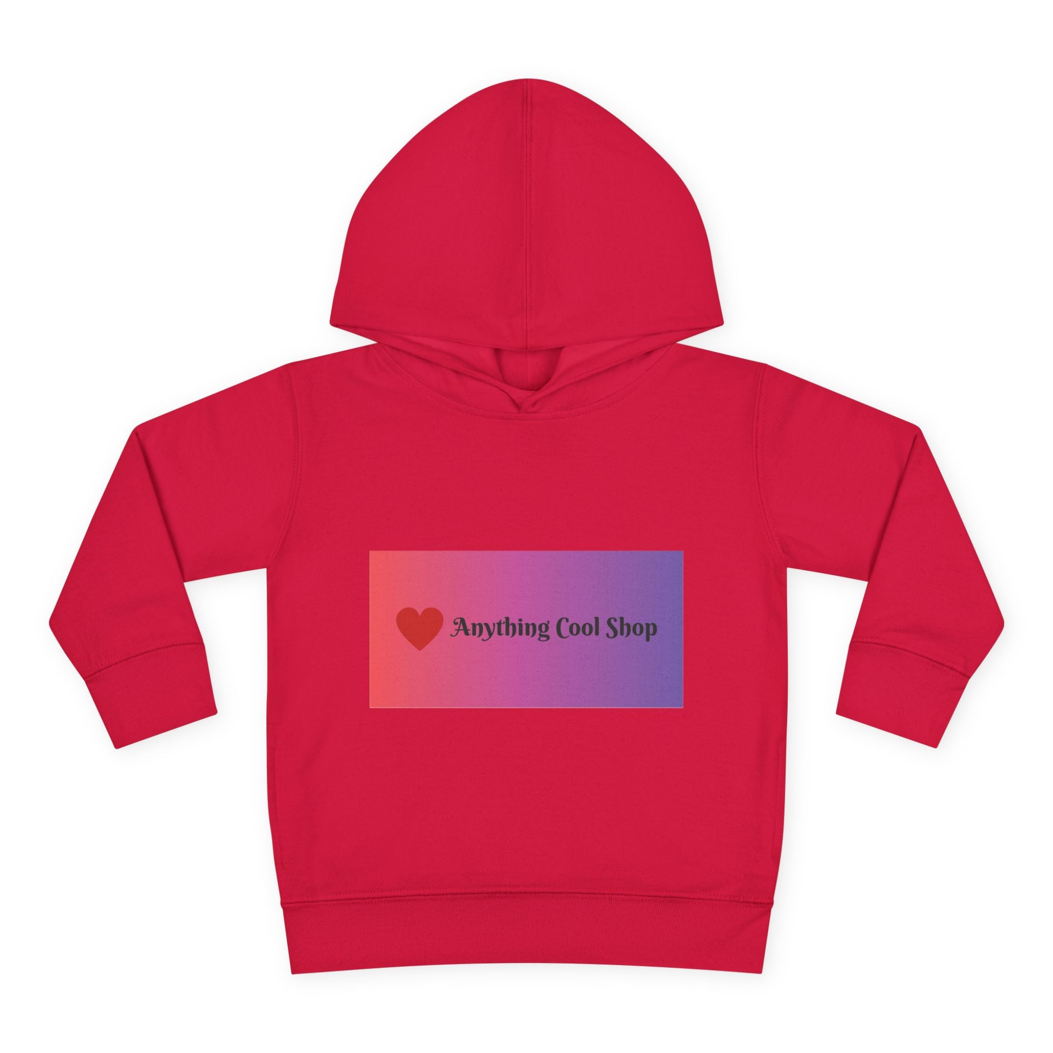 Toddler Hoodie with Gradient Heart Logo — "Anything Cool Shop" Fleece Pullover