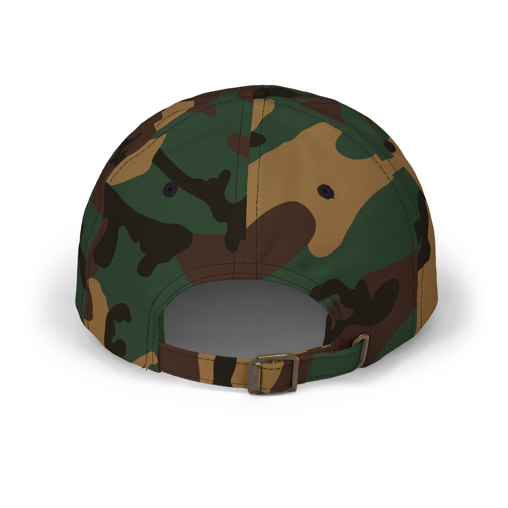 Dad Cap — Pink & Purple Heart Patch Embroidered "Anything Cool Stuff"