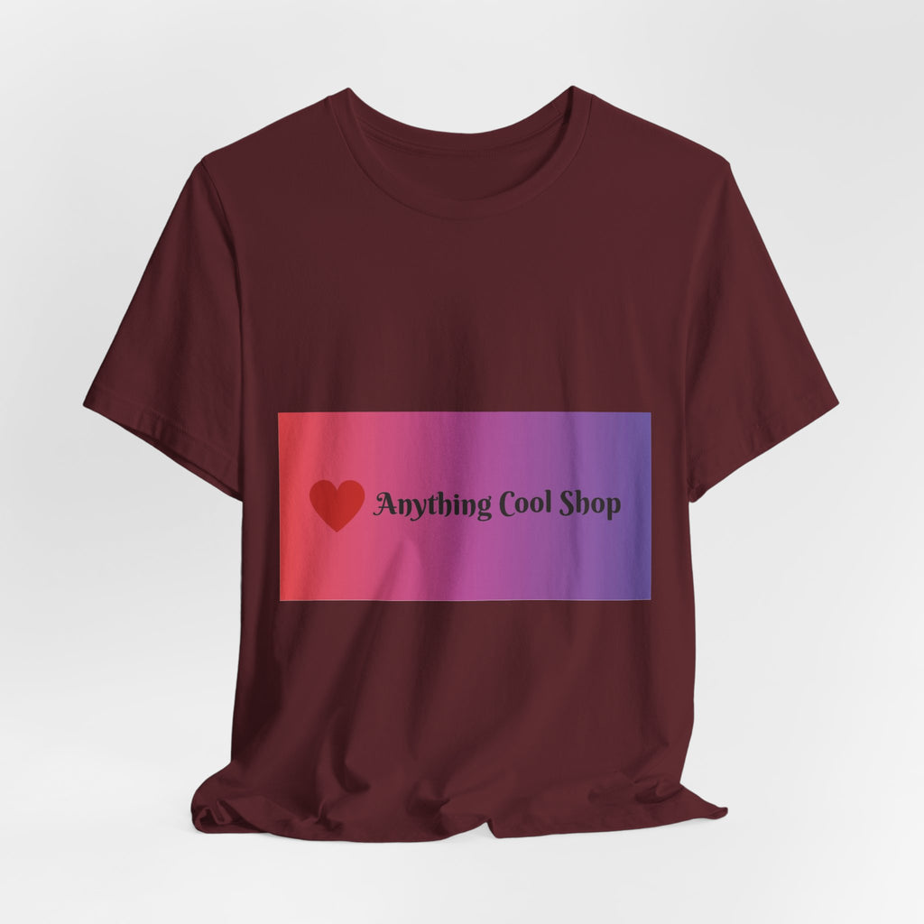 T-Shirt — "Anything Cool Shop" Gradient Logo Tee