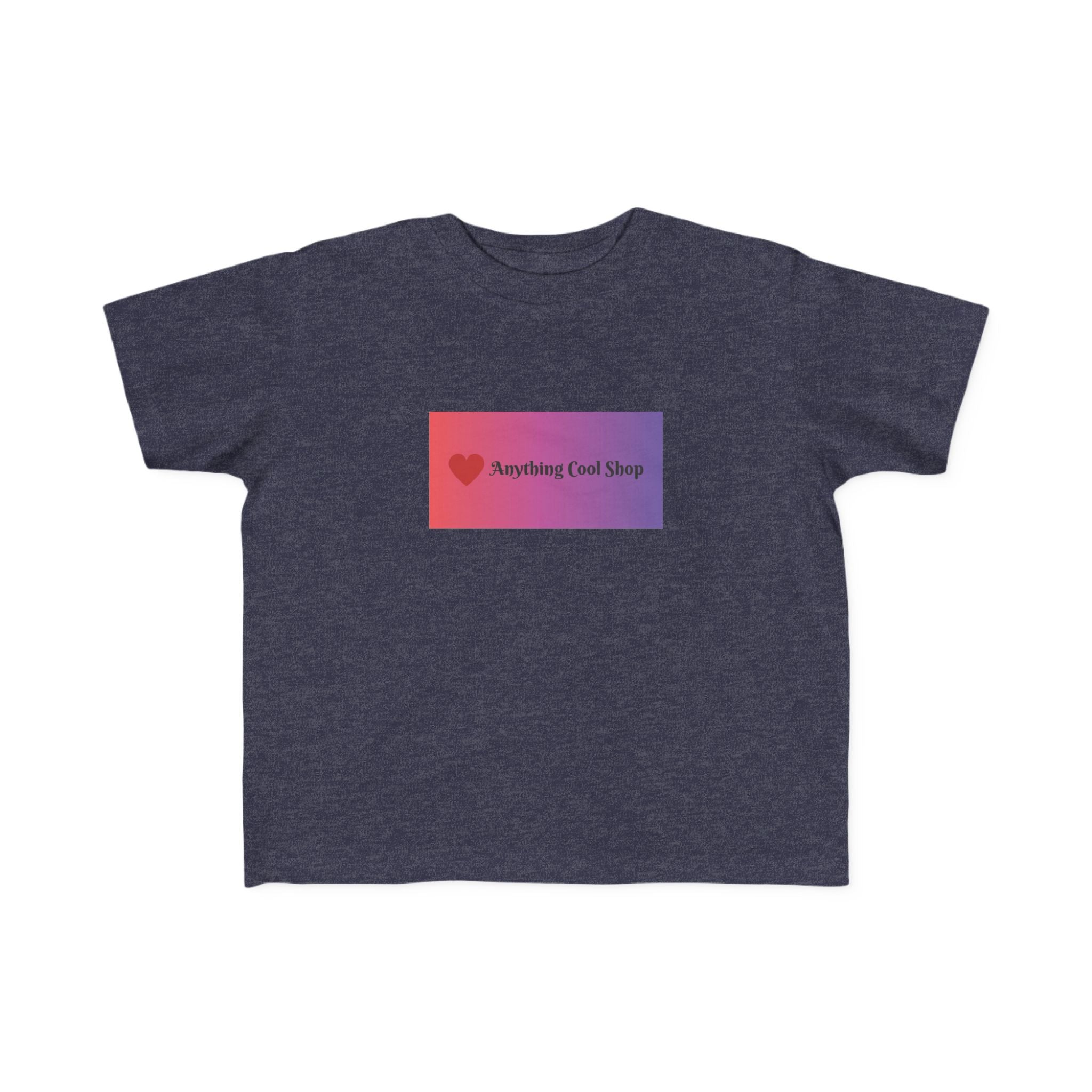 Toddler Tee — "Anything Cool Tho?" Gradient Heart Kids T‑Shirt