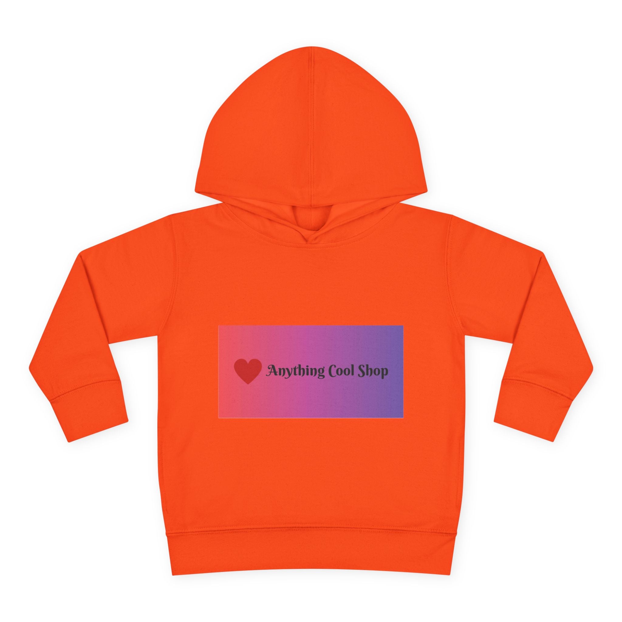 Toddler Hoodie with Gradient Heart Logo — "Anything Cool Shop" Fleece Pullover