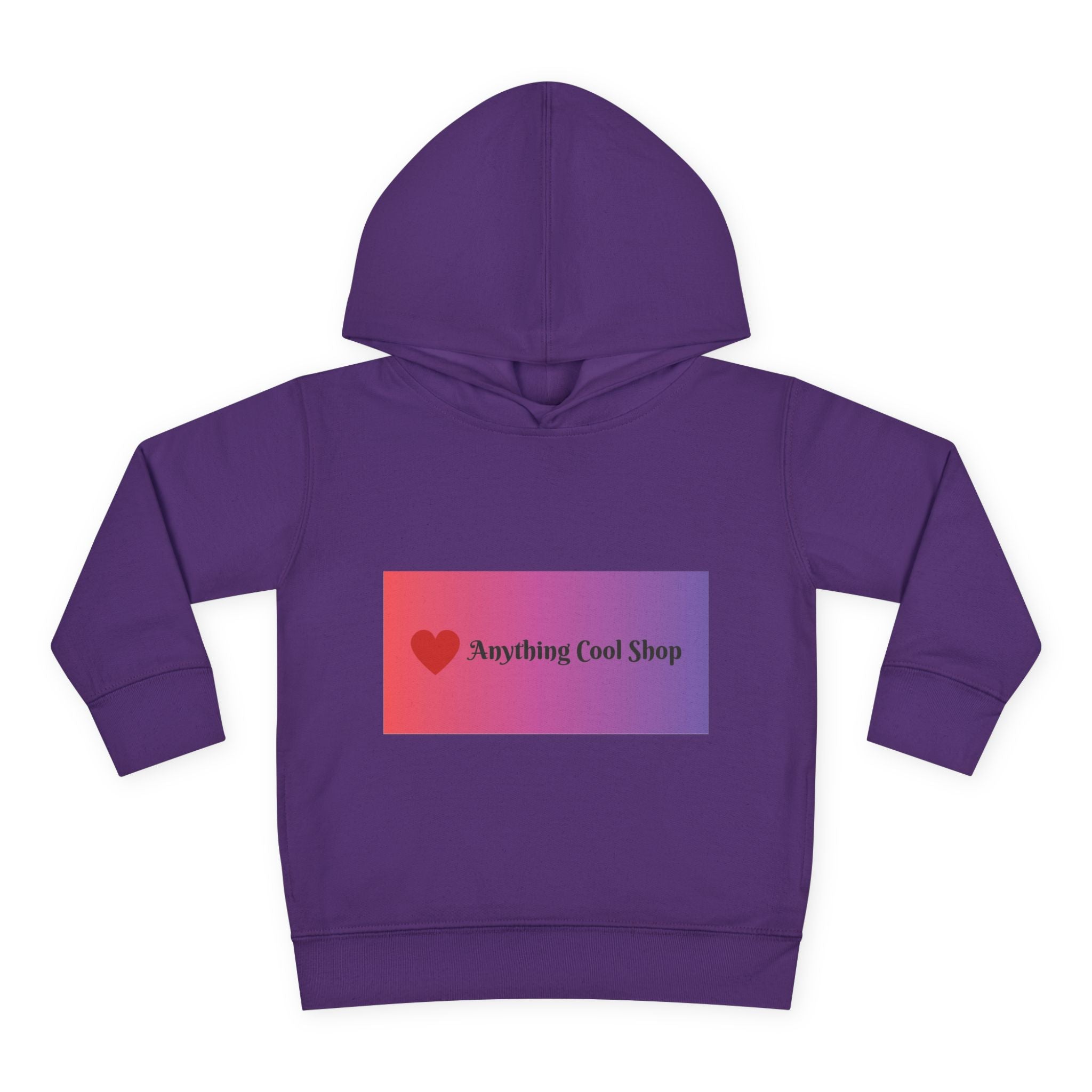 Toddler Hoodie with Gradient Heart Logo — "Anything Cool Shop" Fleece Pullover