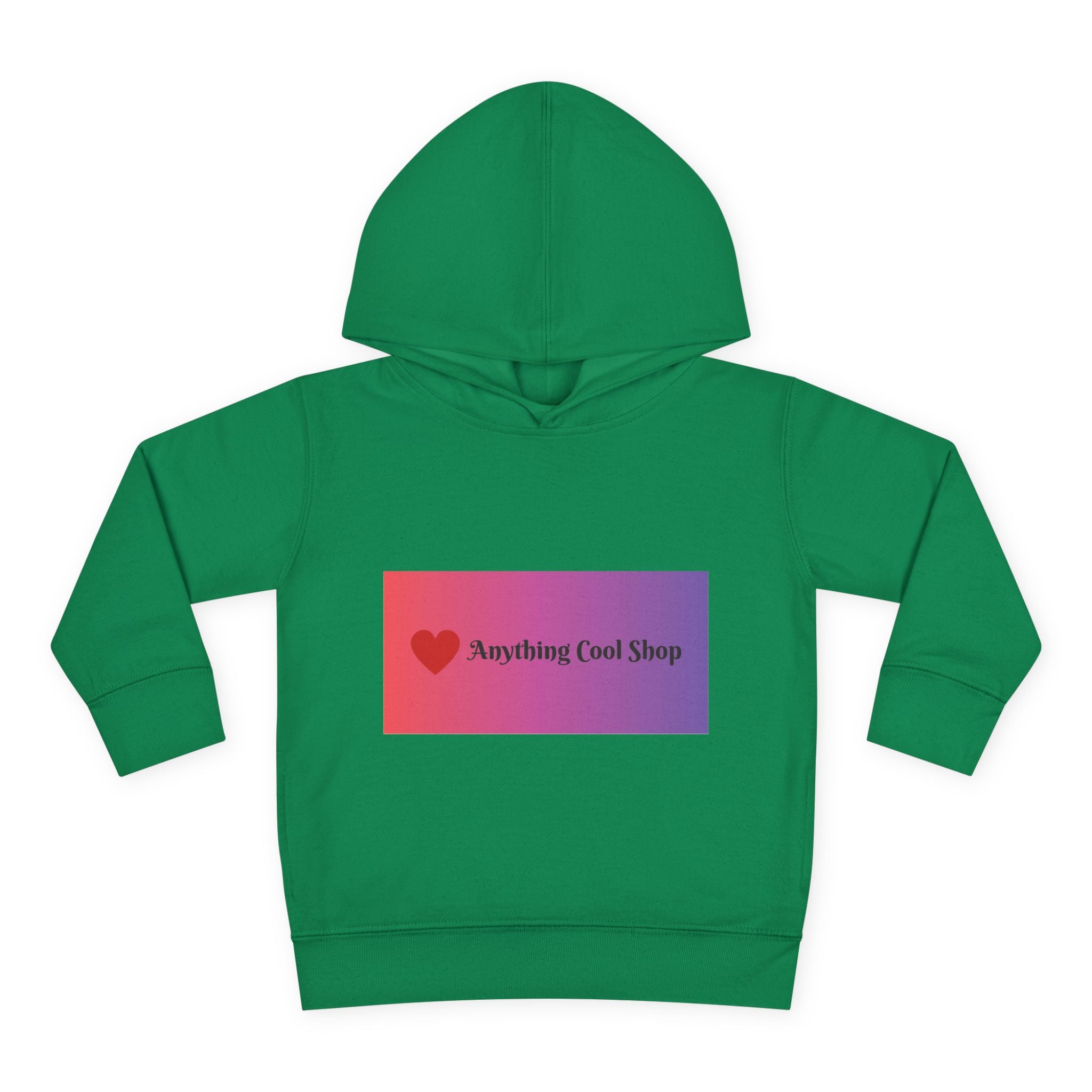 Toddler Hoodie with Gradient Heart Logo — "Anything Cool Shop" Fleece Pullover