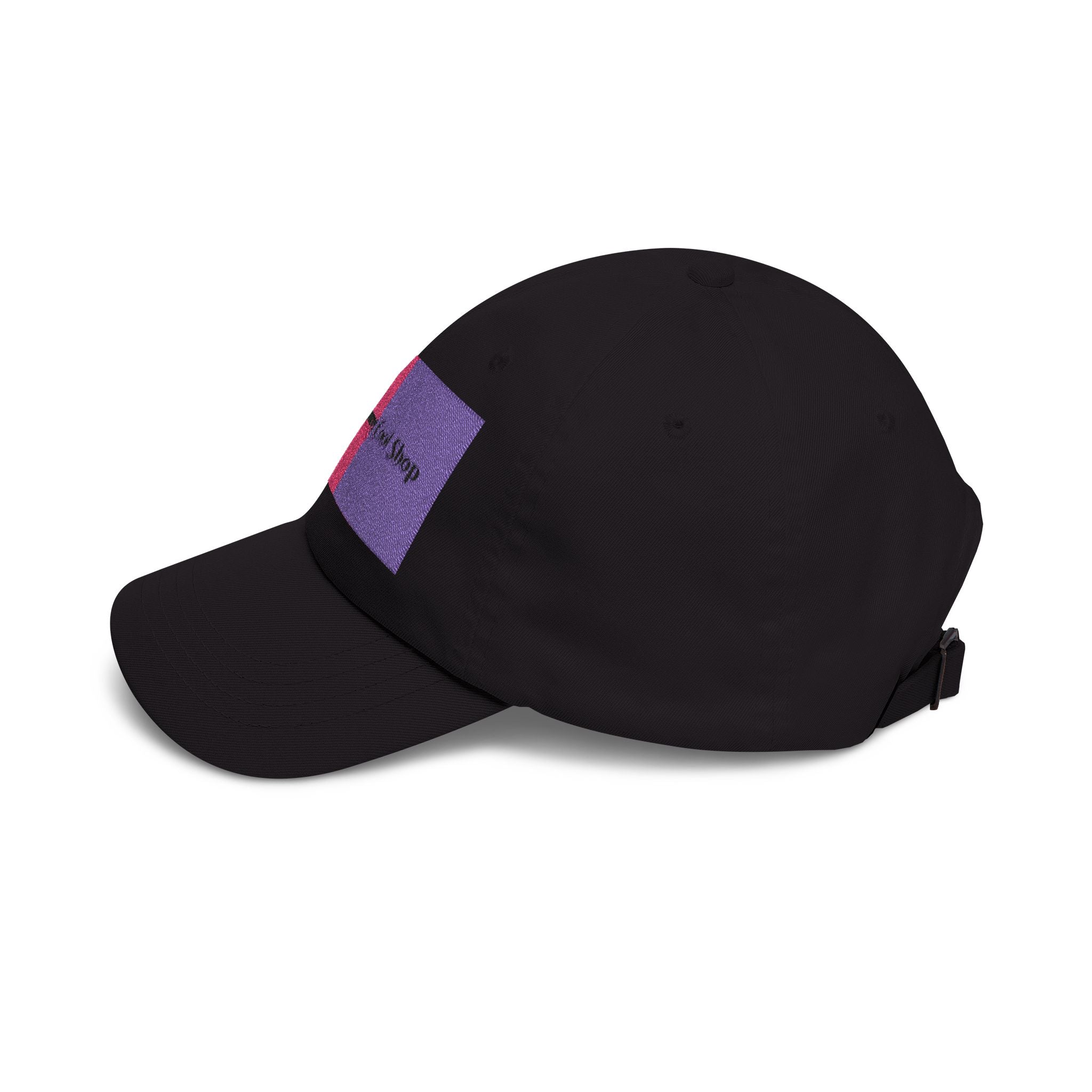 Dad Cap — Pink & Purple Heart Patch Embroidered "Anything Cool Stuff"