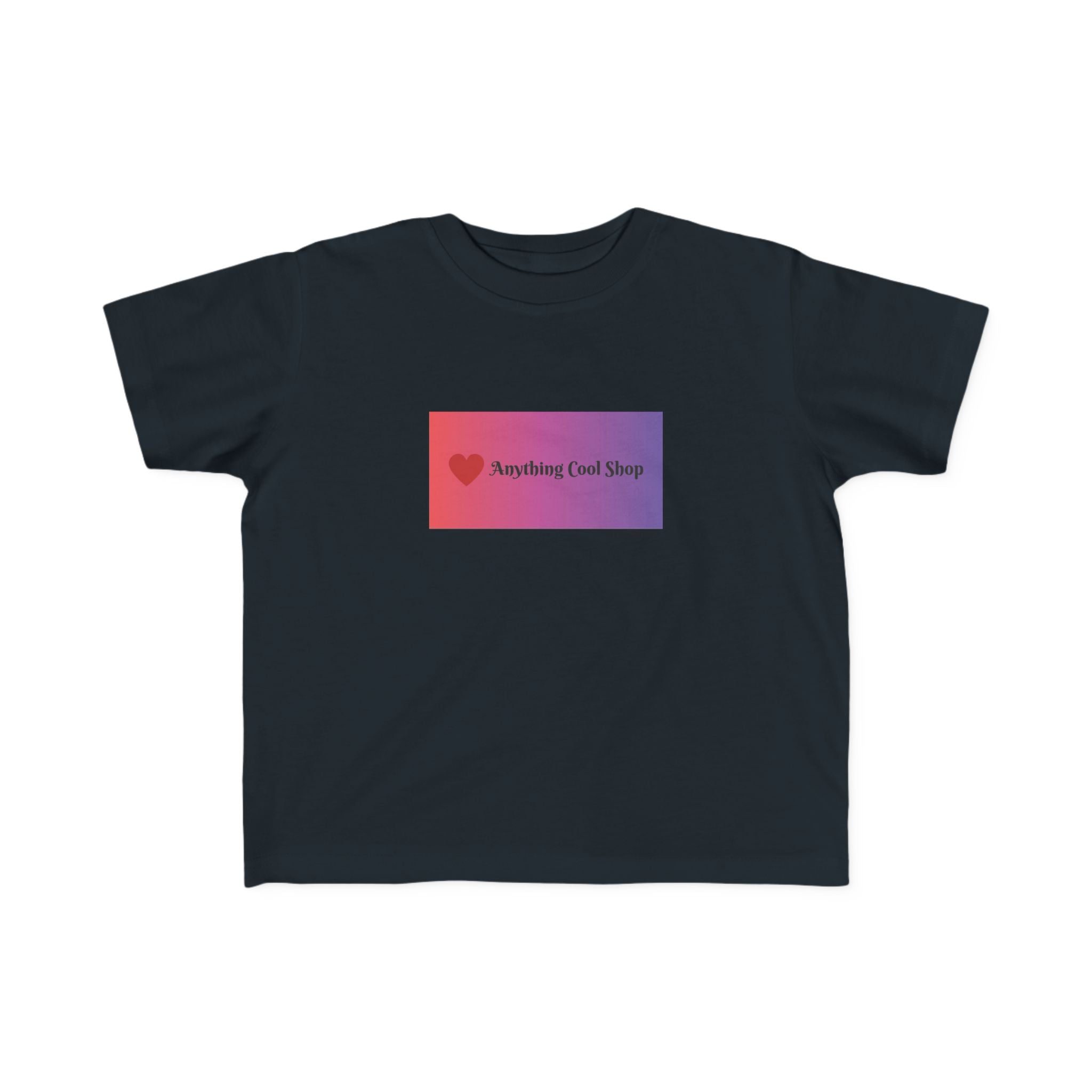 Toddler Tee — "Anything Cool Tho?" Gradient Heart Kids T‑Shirt