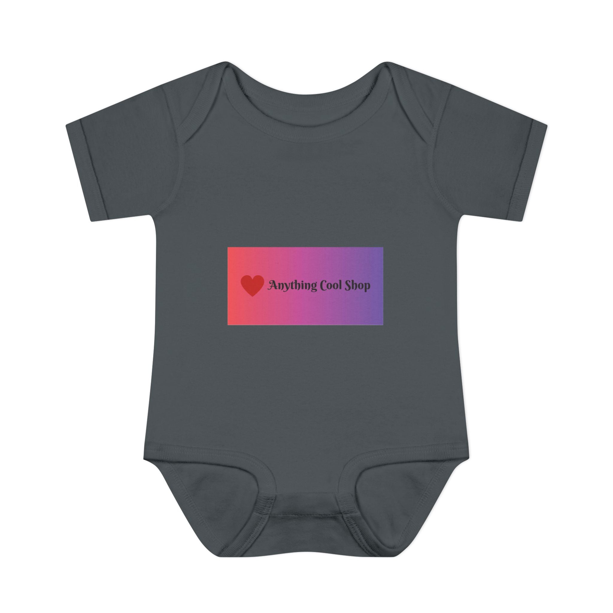 Infant Bodysuit - Gradient Heart Logo "Anything Cool Shop" Baby Onesie