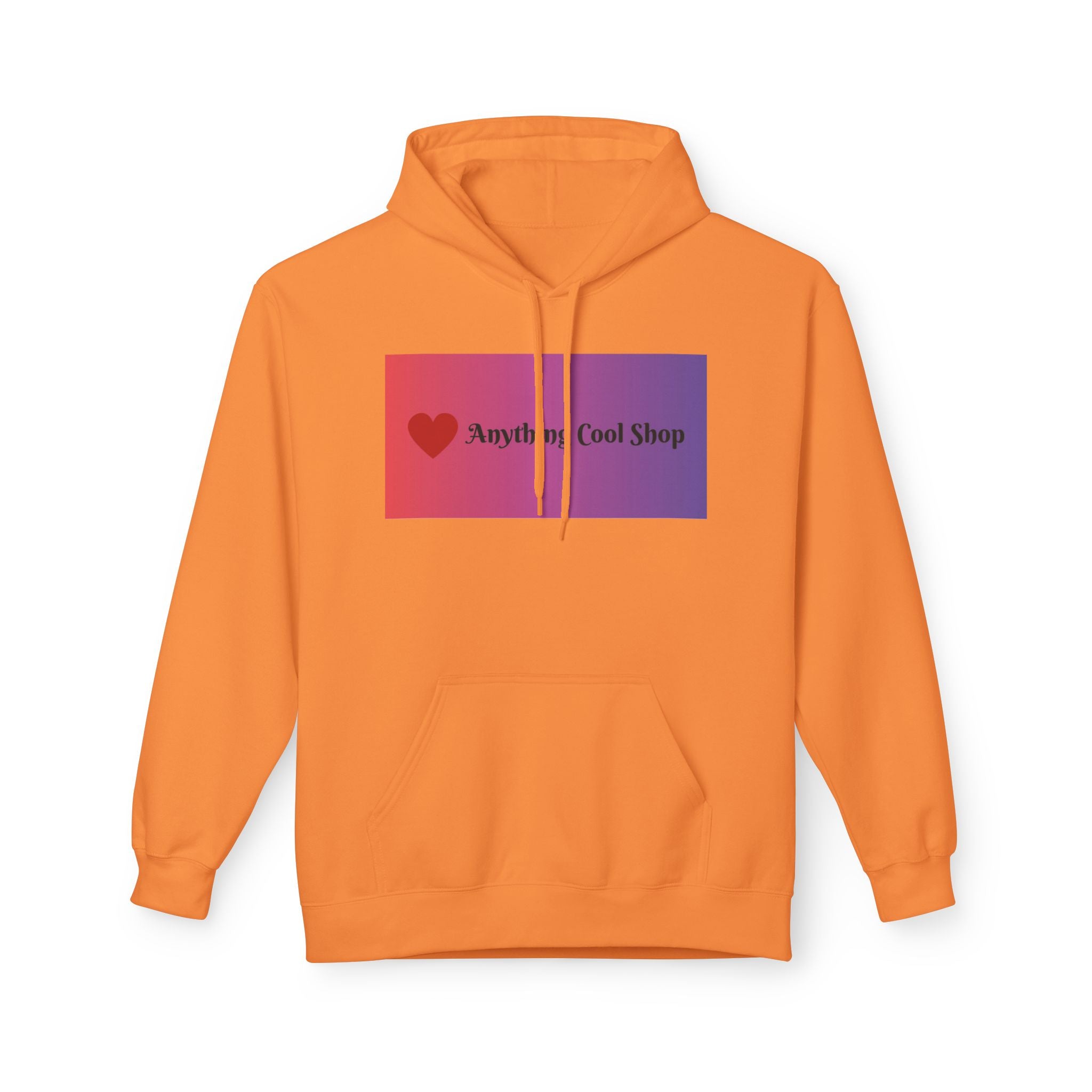 Cool Shop Logo Hoodie — Gradient Heart Graphic Pullover