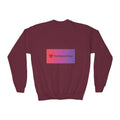Youth Sweatshirt — “Anything Cool Shop” Gradient Heart Crewneck