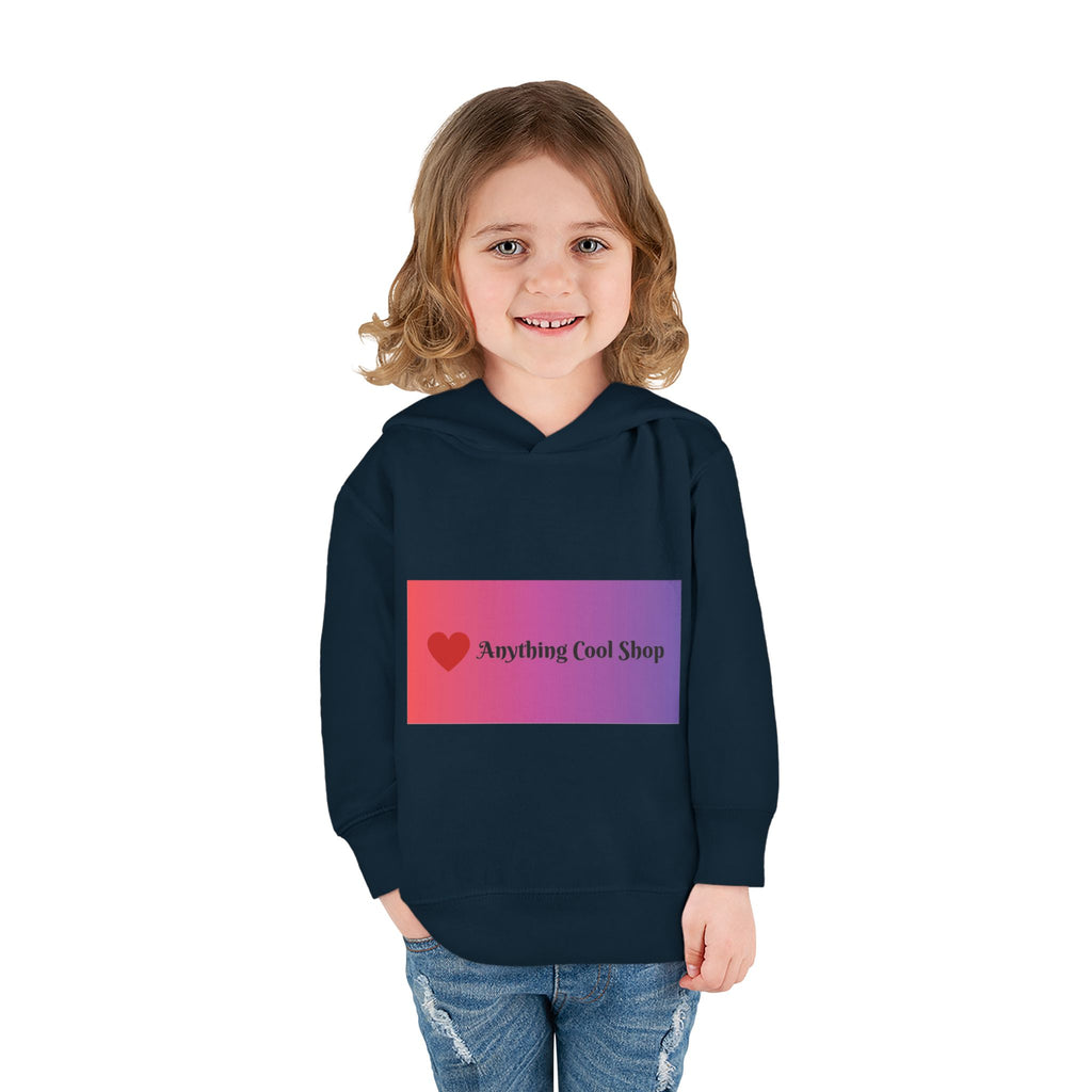 Toddler Hoodie with Gradient Heart Logo — "Anything Cool Shop" Fleece Pullover