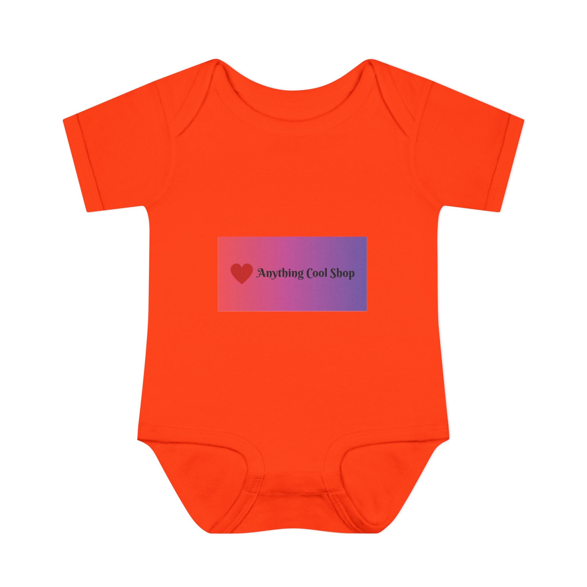 Infant Bodysuit - Gradient Heart Logo "Anything Cool Shop" Baby Onesie