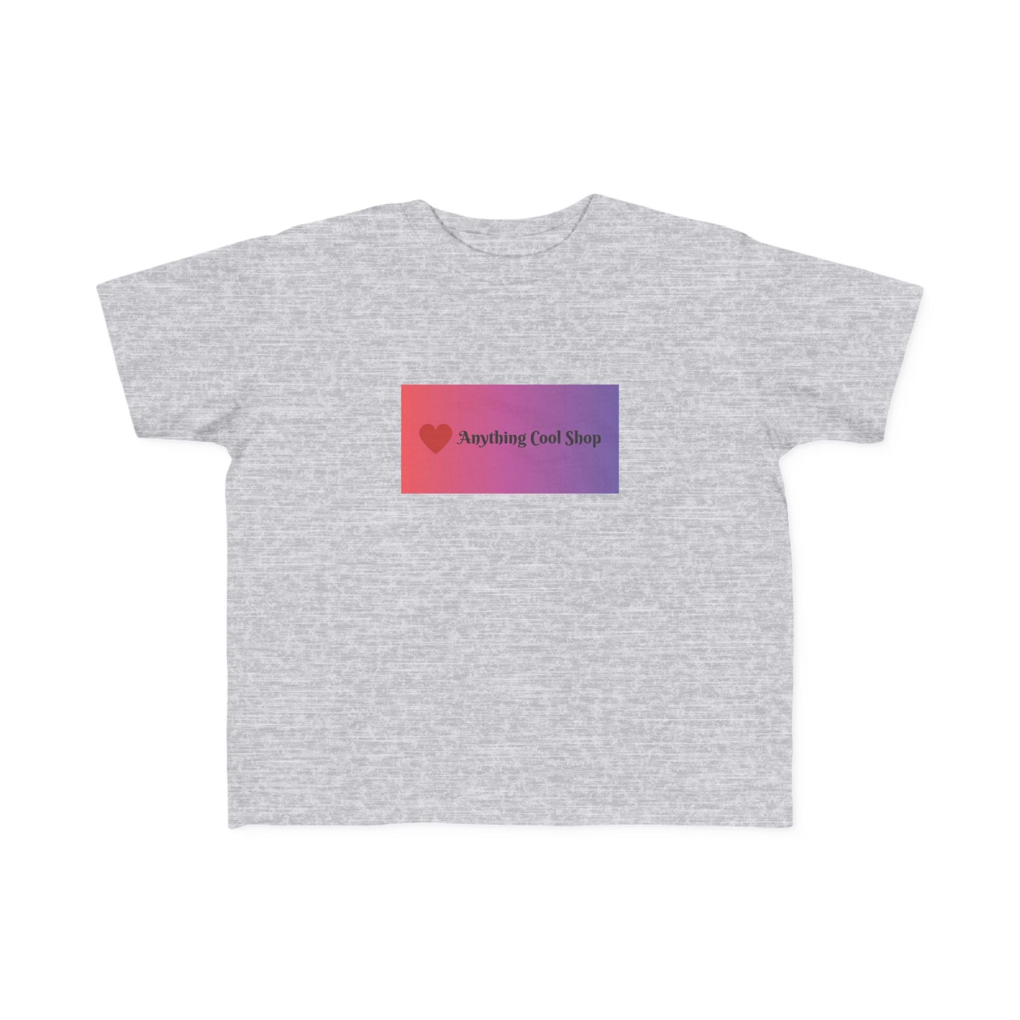 Toddler Tee — "Anything Cool Tho?" Gradient Heart Kids T‑Shirt