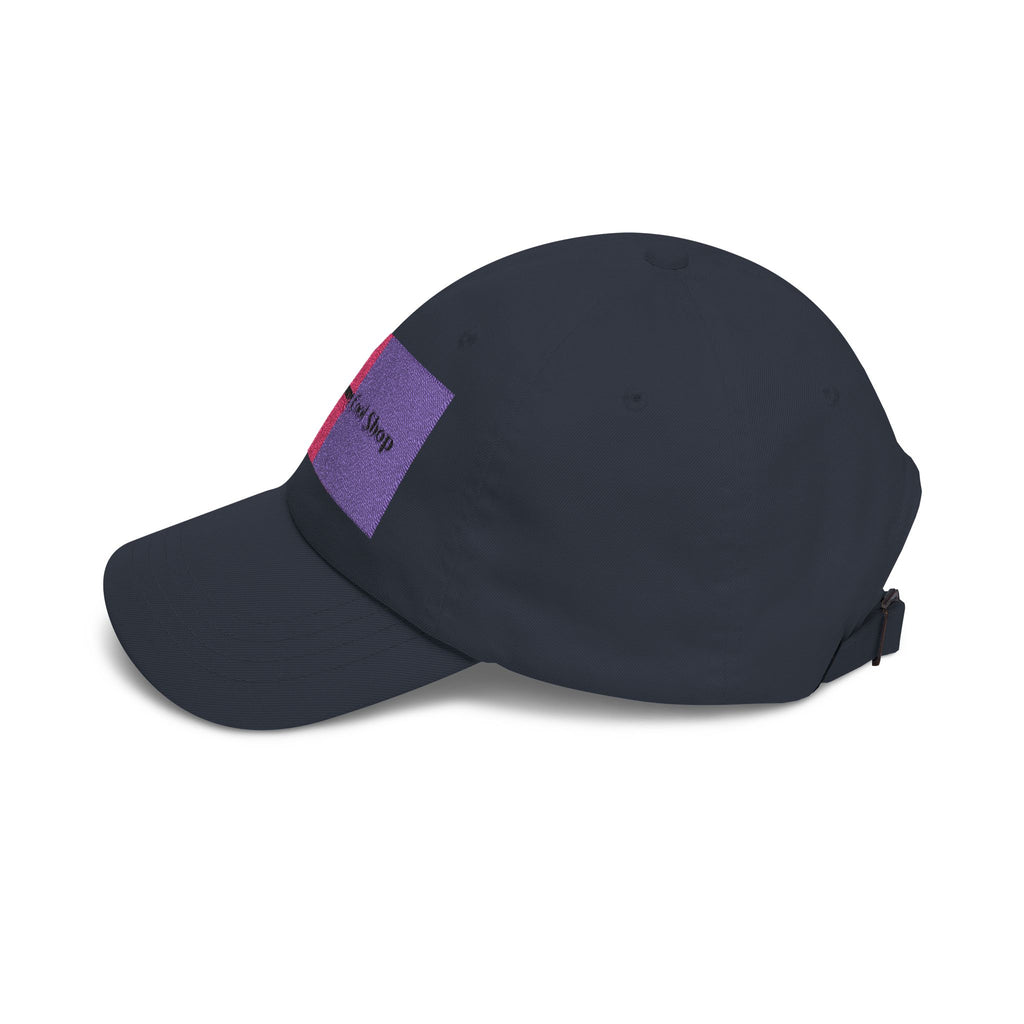 Dad Cap — Pink & Purple Heart Patch Embroidered "Anything Cool Stuff"