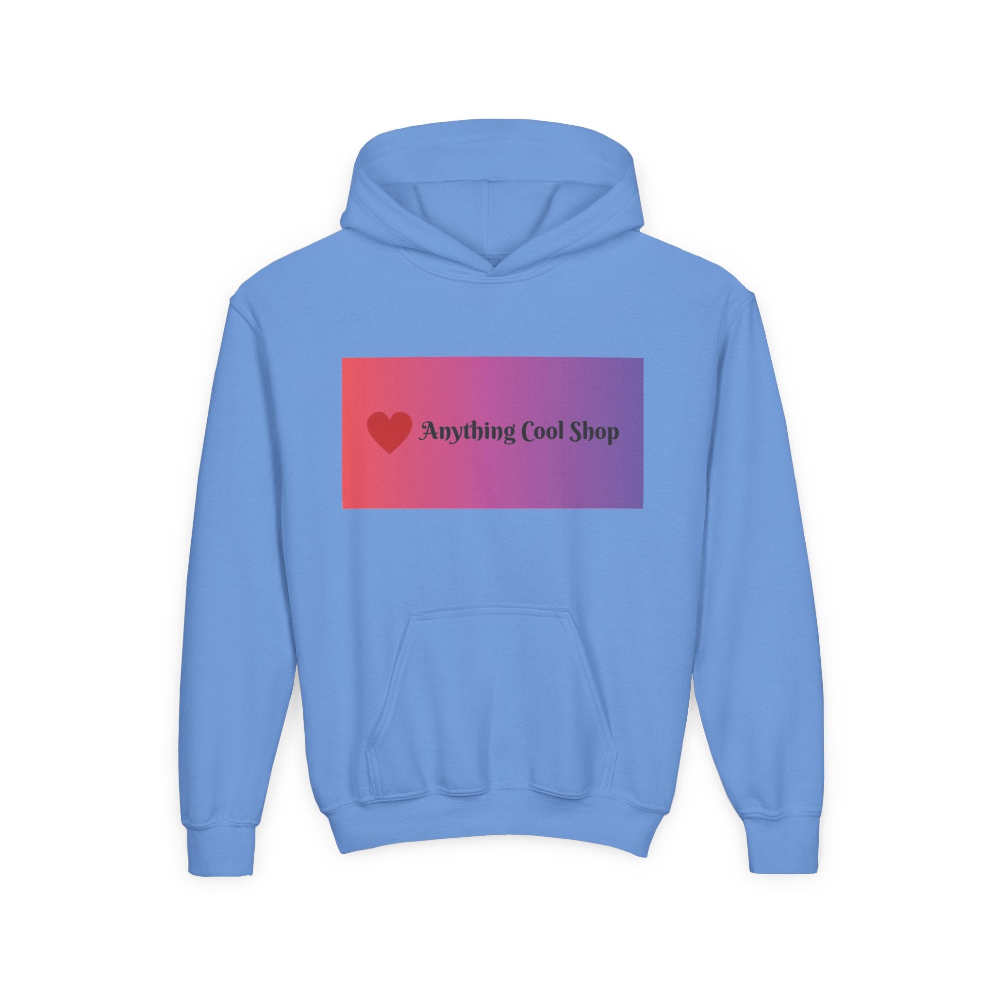 Youth Hoodie — Gradient Heart "Anything Cool Shop" Logo