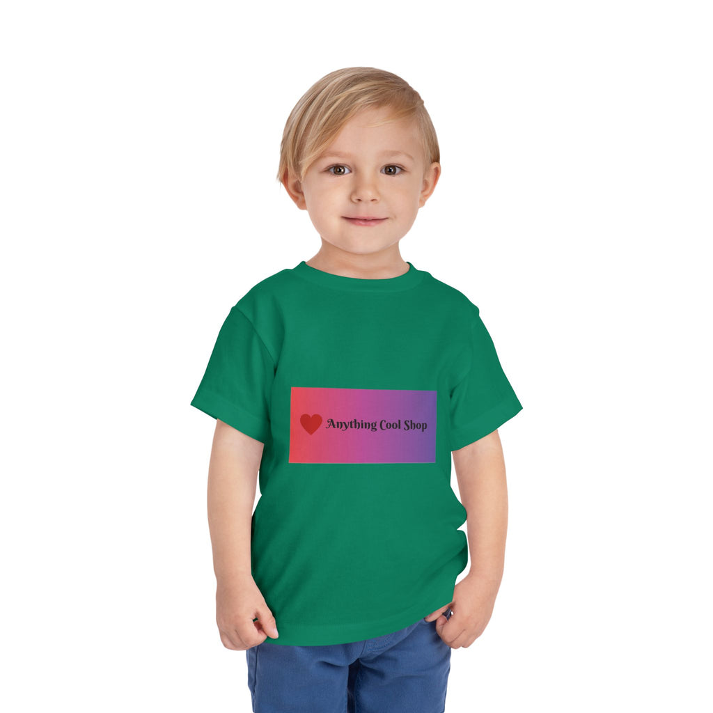 Toddler Tee - "Anything Cool Shop" Heart Logo Gradient Kids Shirt