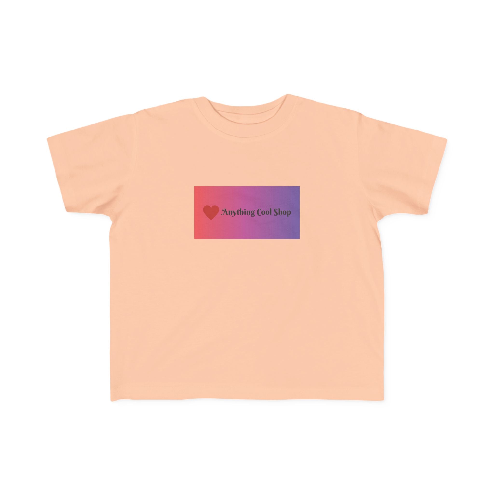 Toddler Tee — "Anything Cool Tho?" Gradient Heart Kids T‑Shirt