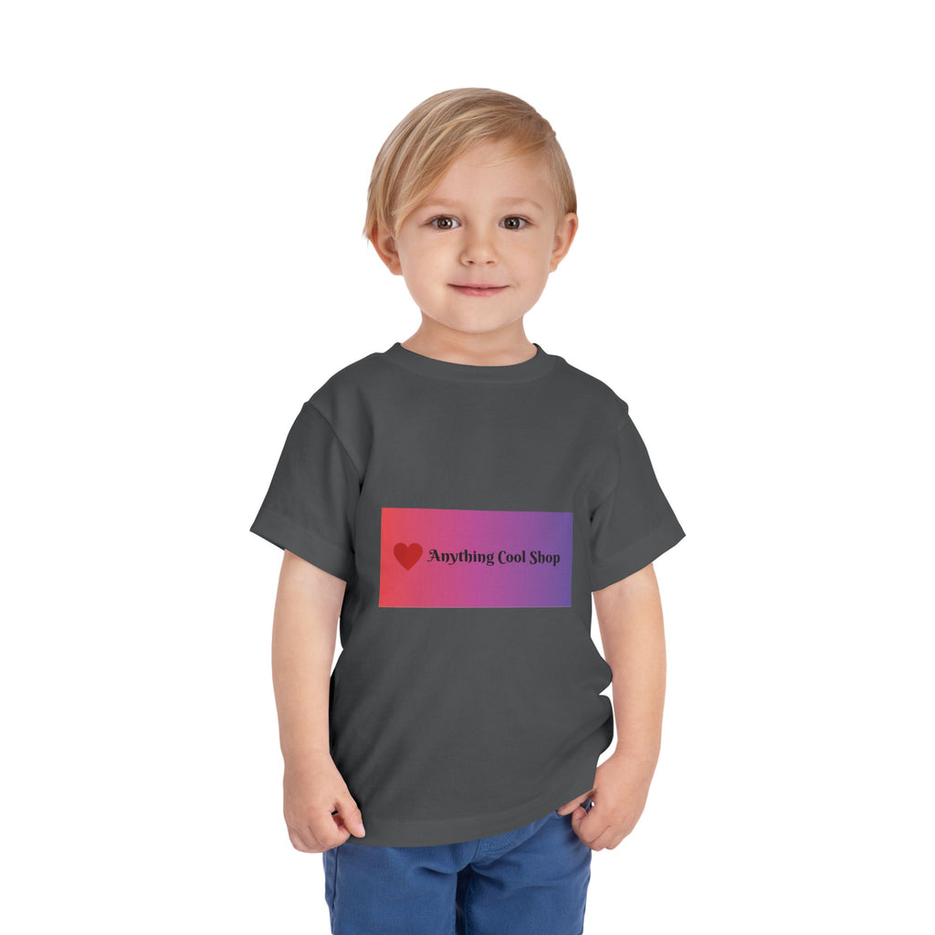 Toddler Tee - "Anything Cool Shop" Heart Logo Gradient Kids Shirt