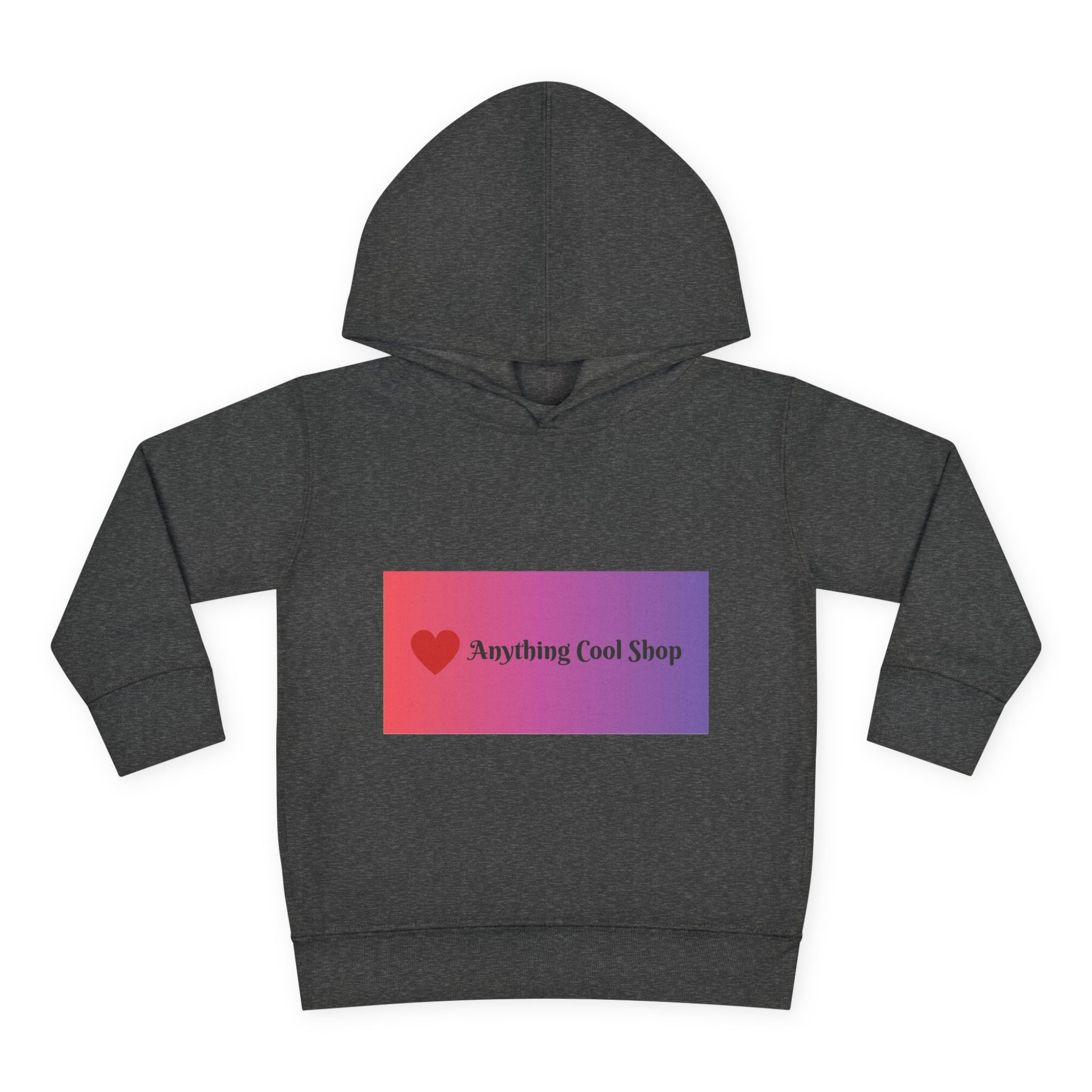 Toddler Hoodie with Gradient Heart Logo — "Anything Cool Shop" Fleece Pullover