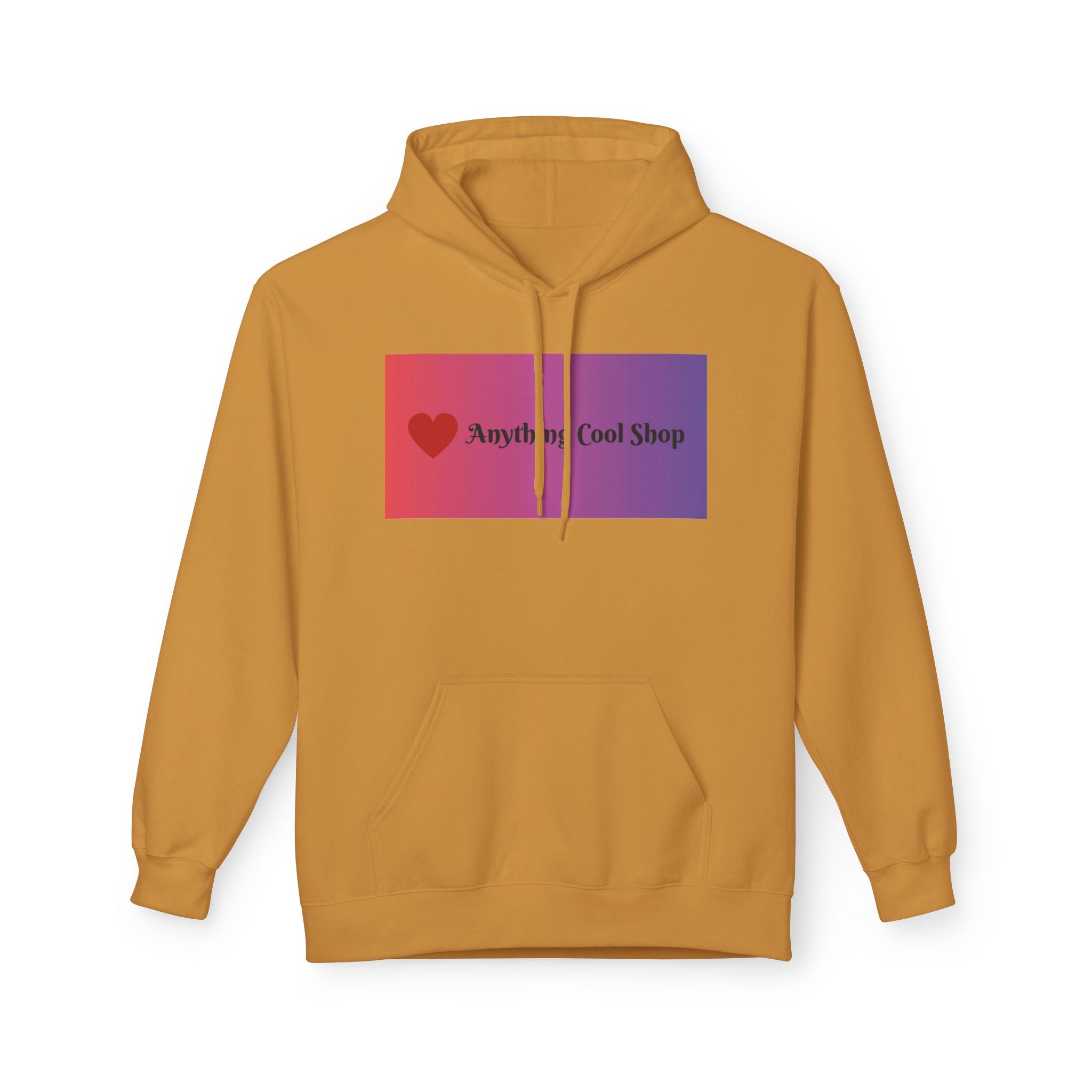 Cool Shop Logo Hoodie — Gradient Heart Graphic Pullover