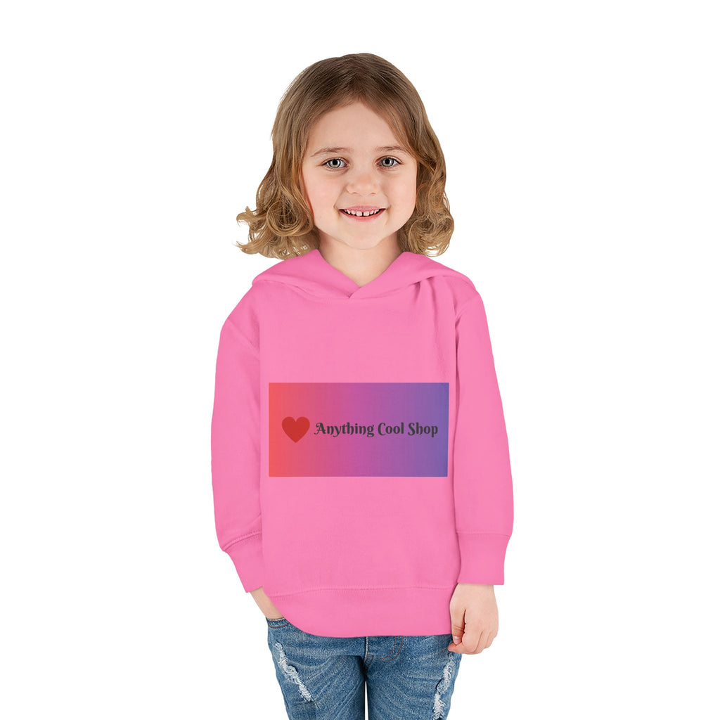 Toddler Hoodie with Gradient Heart Logo — "Anything Cool Shop" Fleece Pullover