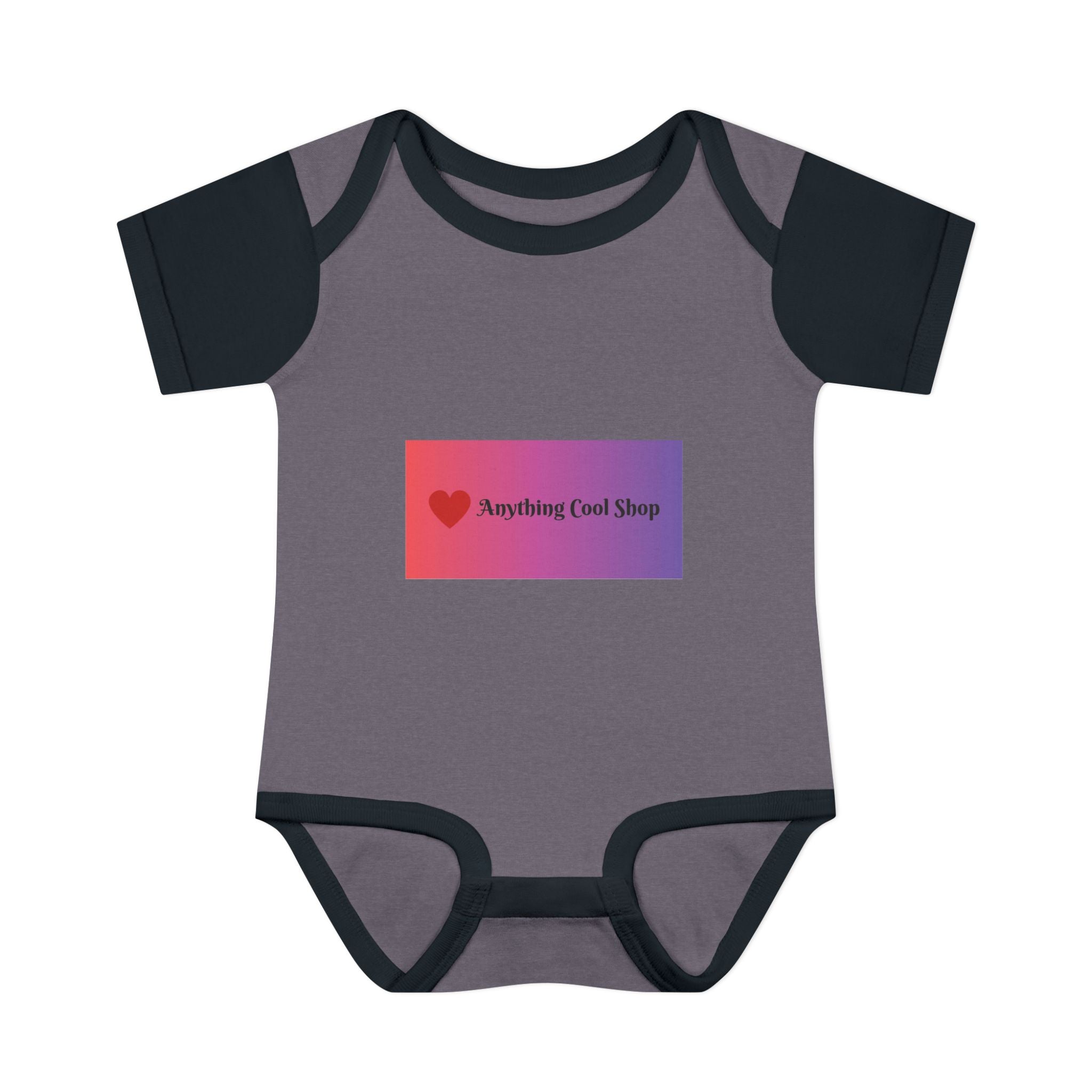Infant Bodysuit - Gradient Heart Logo "Anything Cool Shop" Baby Onesie